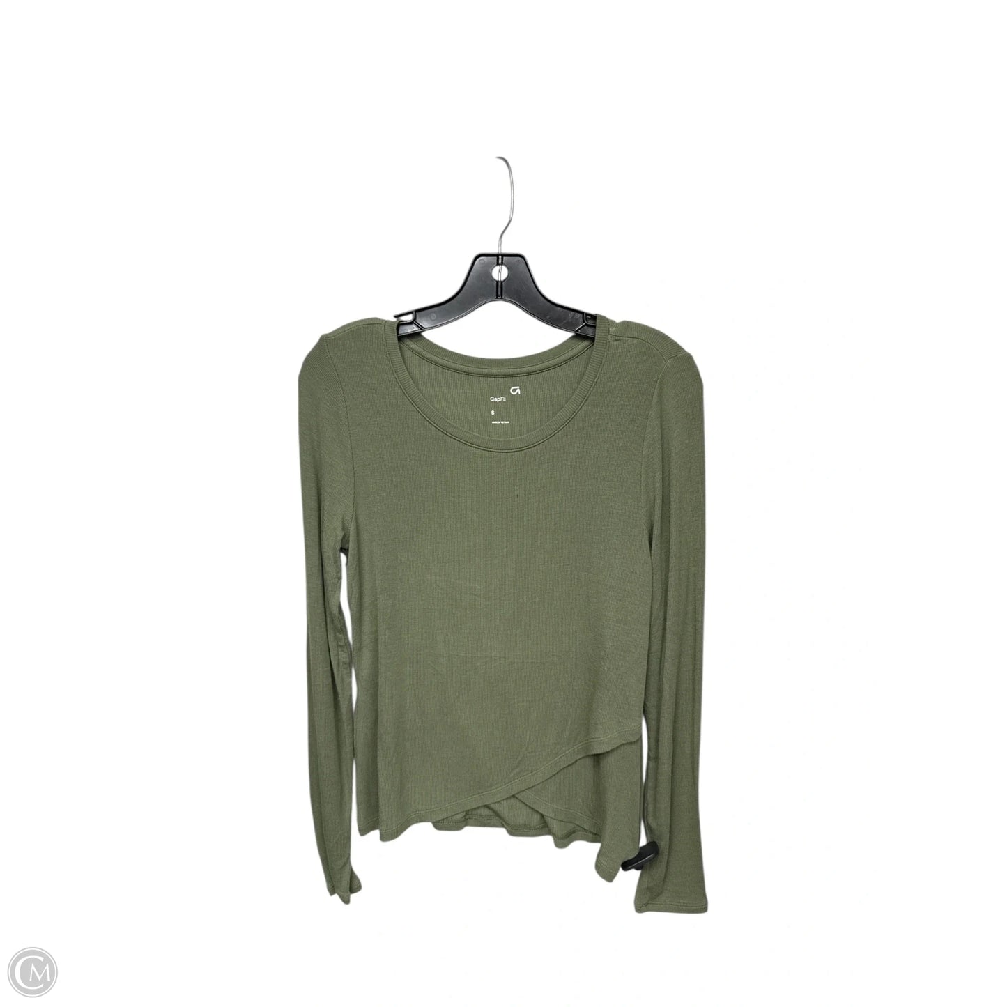 Athletic Top Long Sleeve Crewneck By Gapfit In Green, Size: S