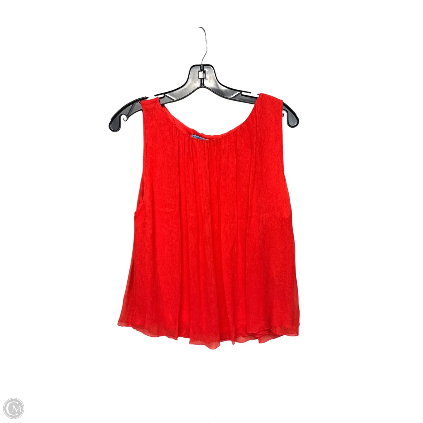 Top Sleeveless Designer By Alice + Olivia In Red, Size: S