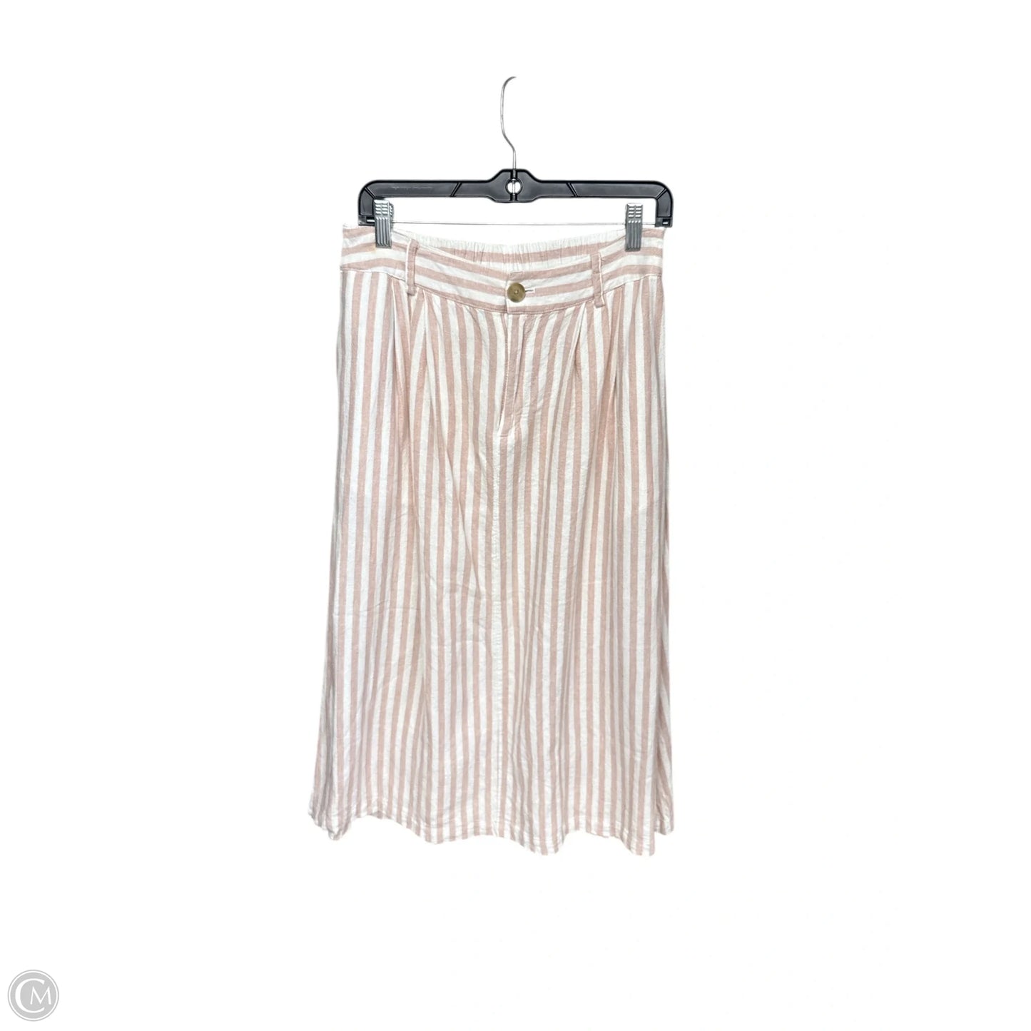 Skirt Maxi By A New Day In Pink & White, Size: M