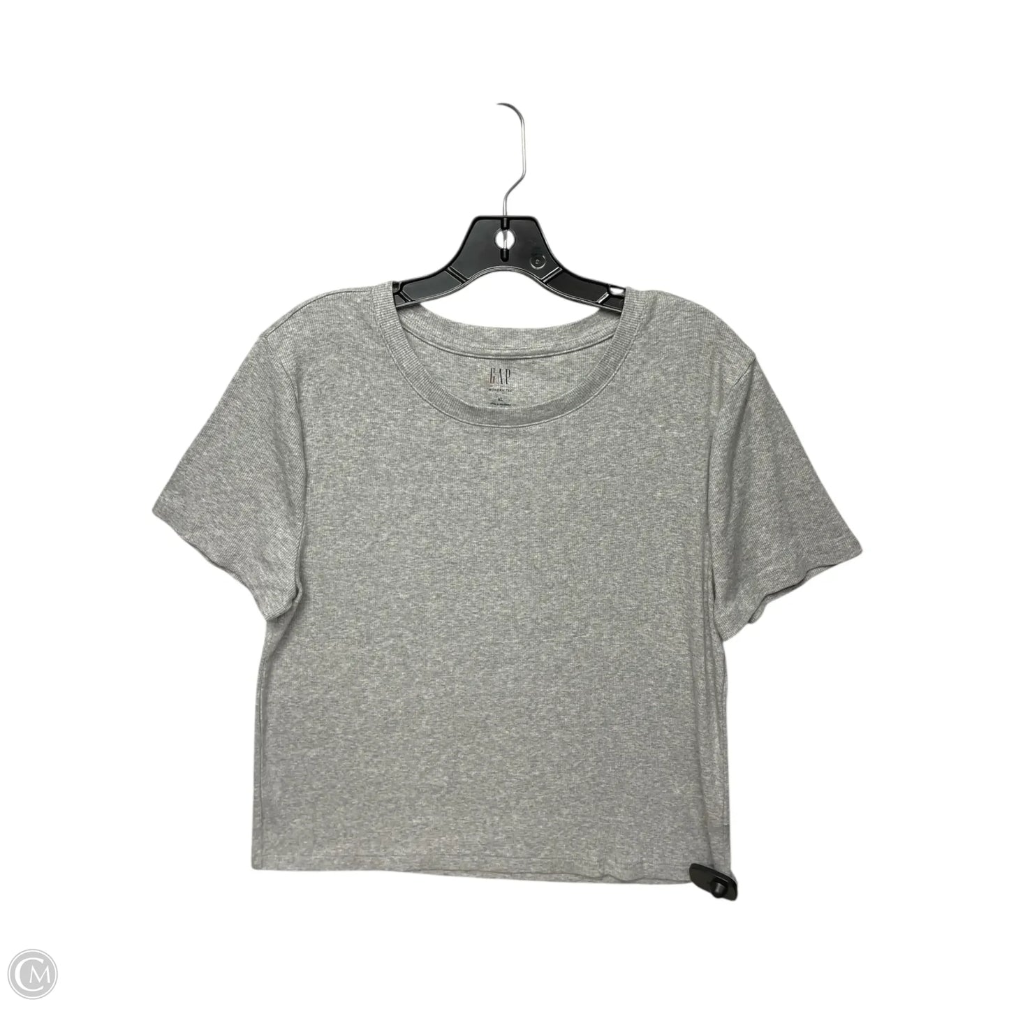 Top Short Sleeve Basic By Gap In Grey, Size: Xl