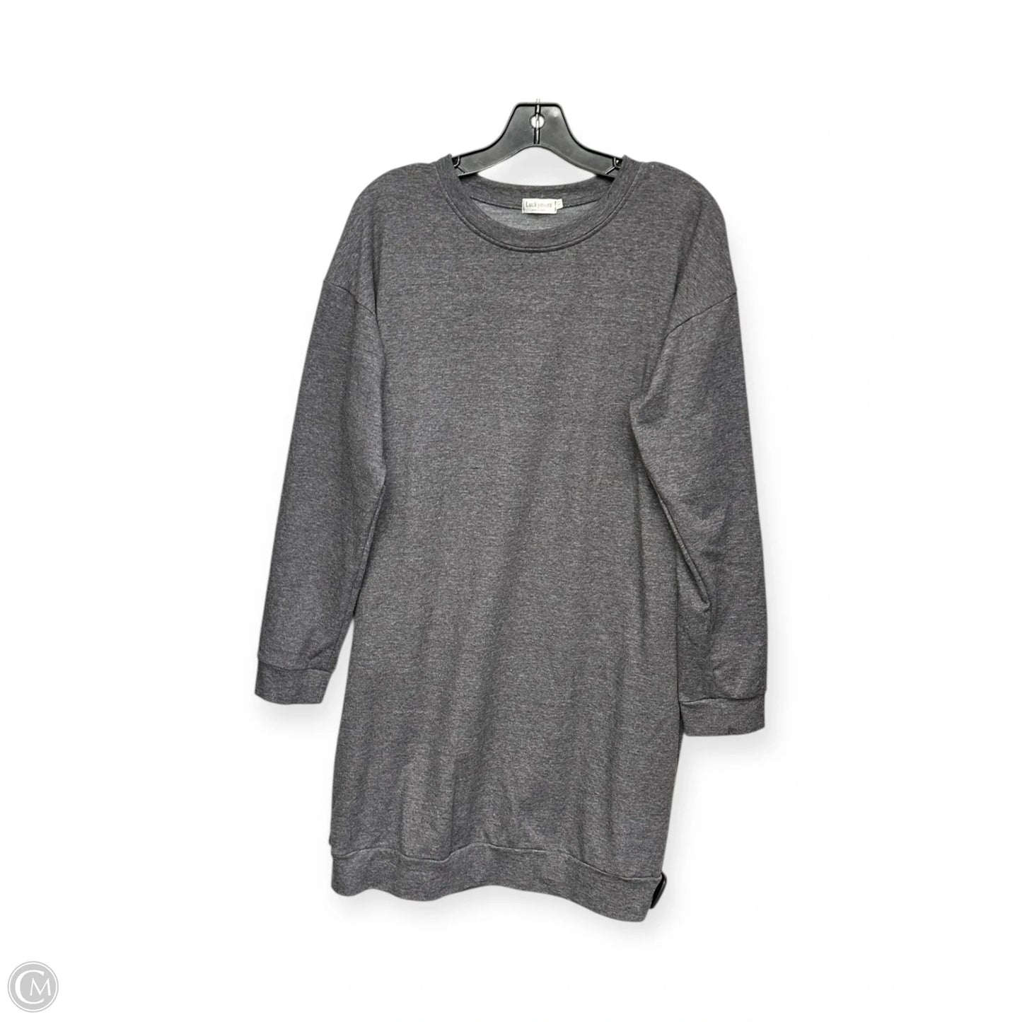 Dress Casual Midi By Clothes Mentor In Grey, Size: M