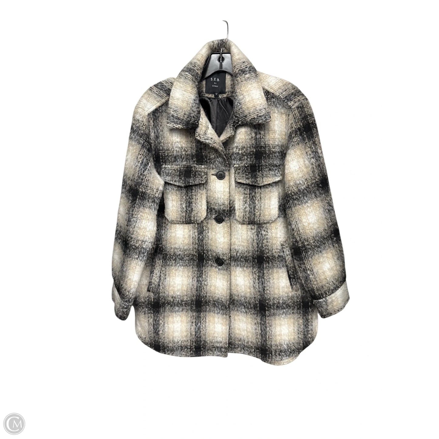 Jacket Other By Sebby In Black & Cream, Size: M