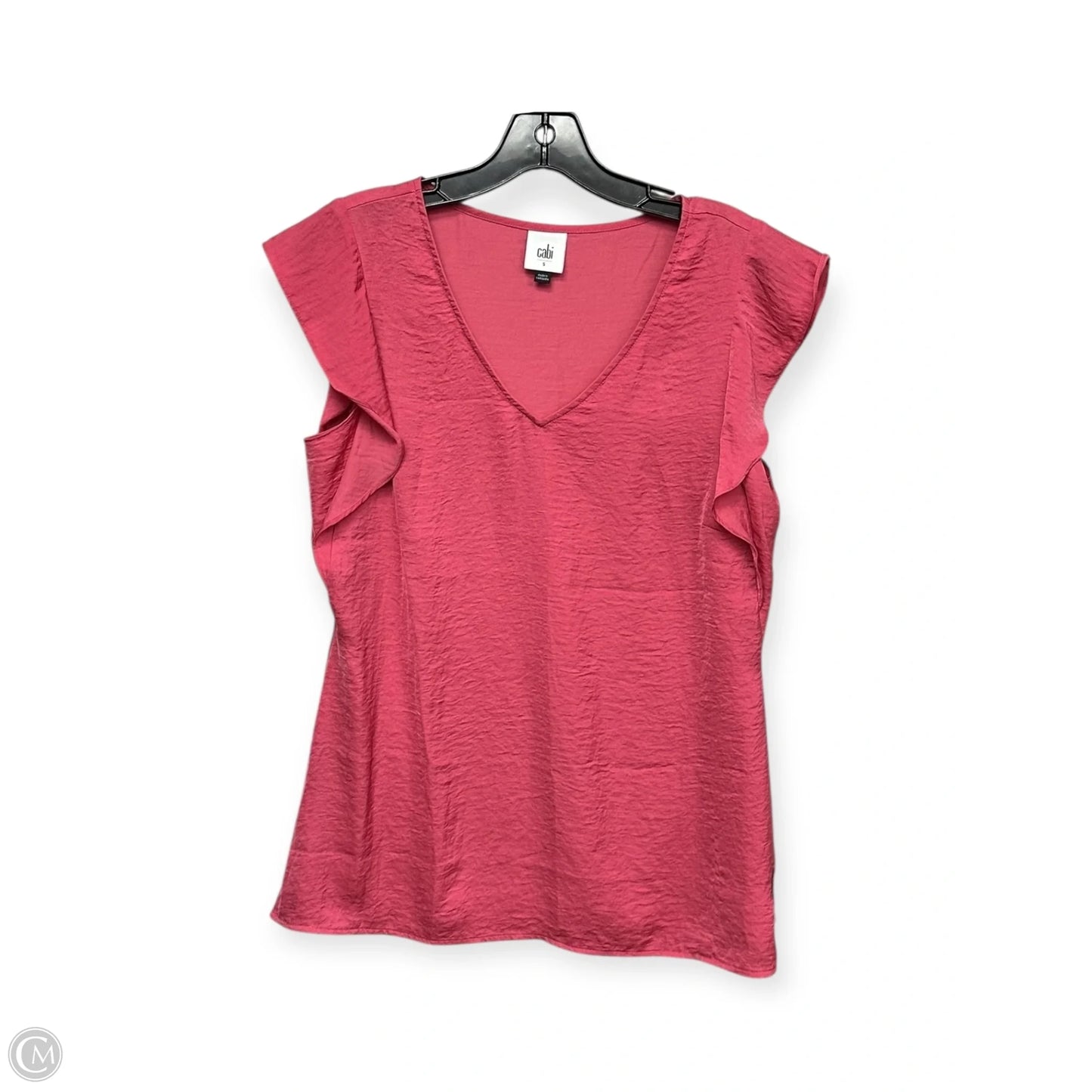 Top Short Sleeve By Cabi In Pink, Size: S