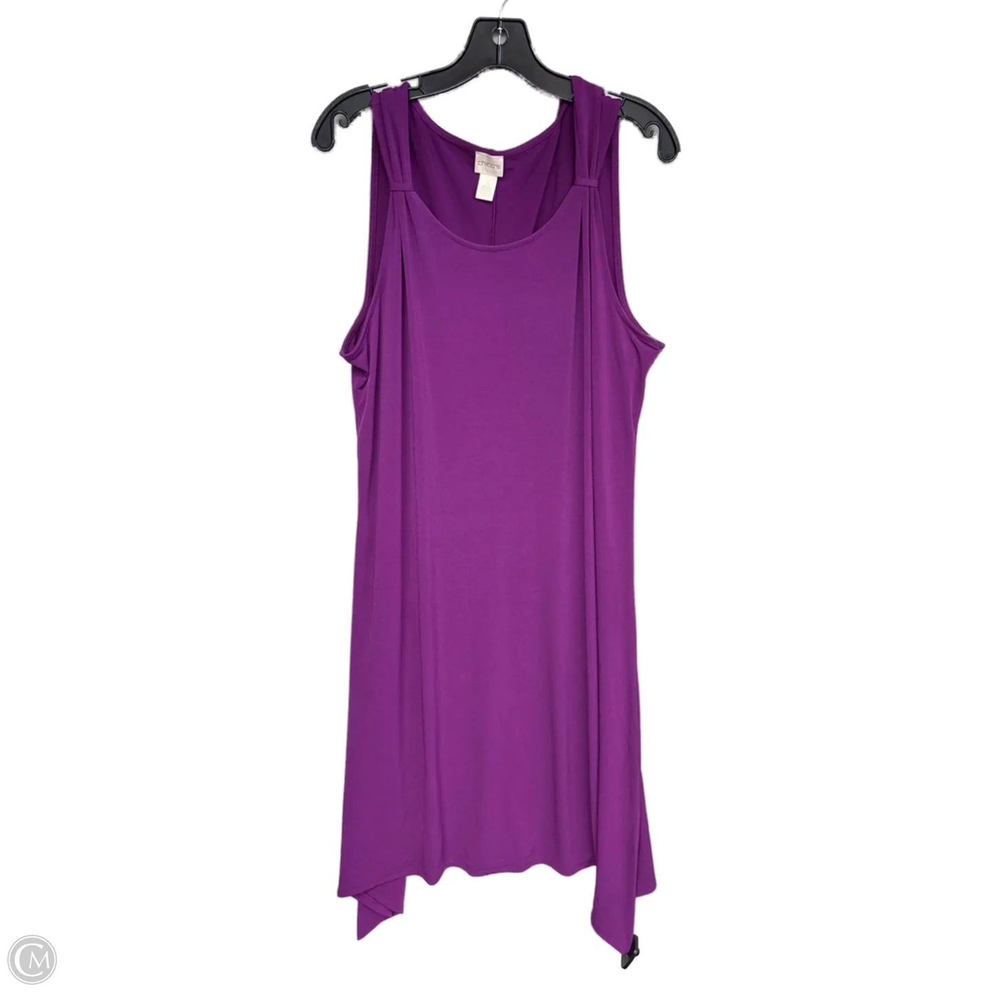 Dress Casual Midi By Chicos In Purple, Size: Xl