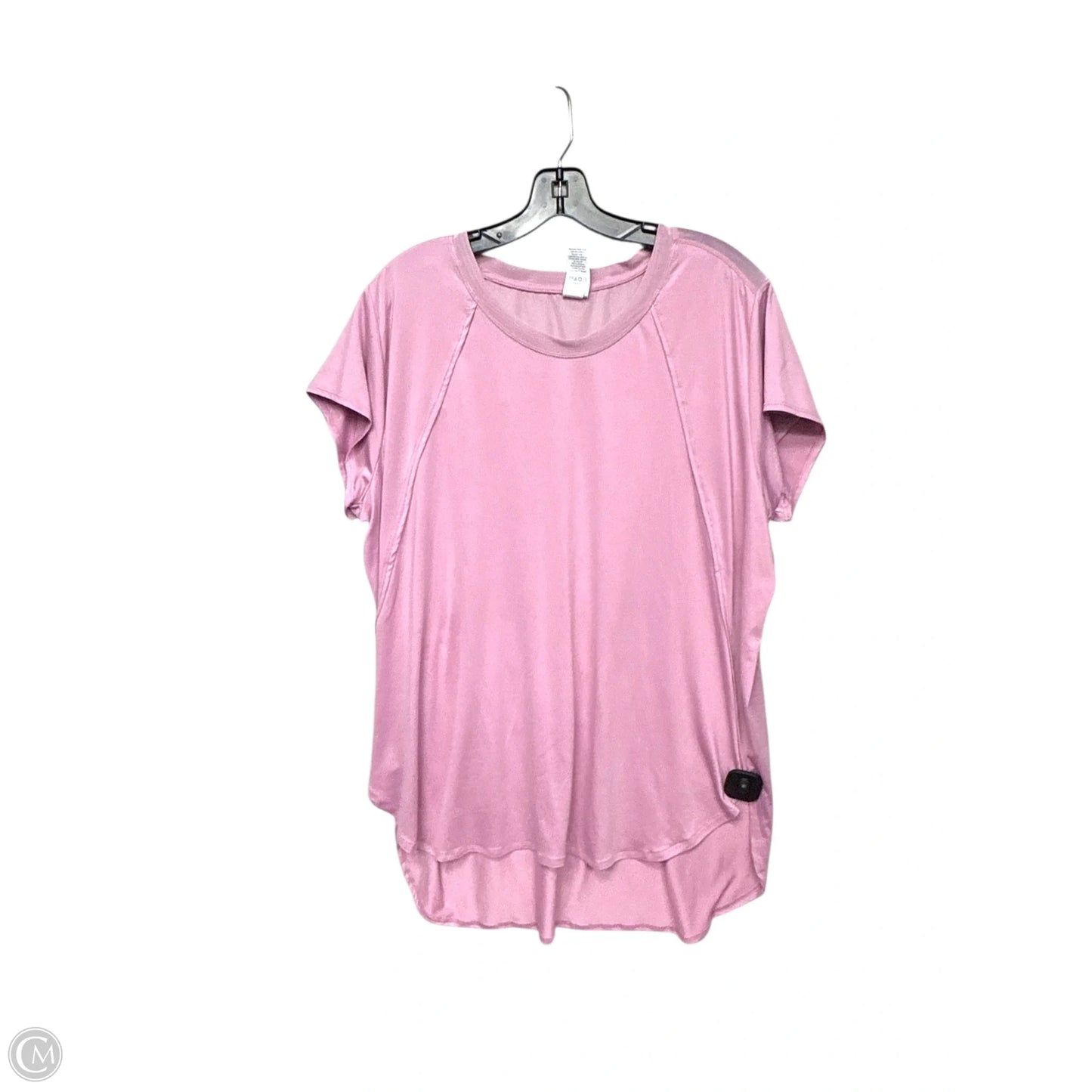 Athletic Top Short Sleeve By Champion In Pink, Size: Xxl