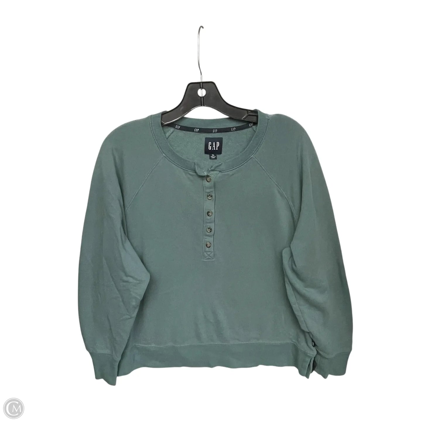 Sweater By Gap In Green, Size: Xl