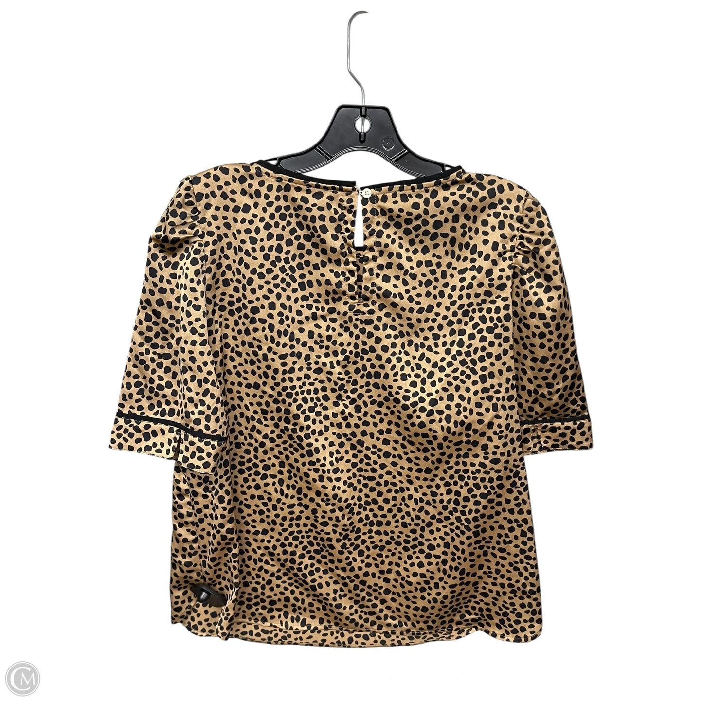 Top Short Sleeve By Loft In Animal Print, Size: M