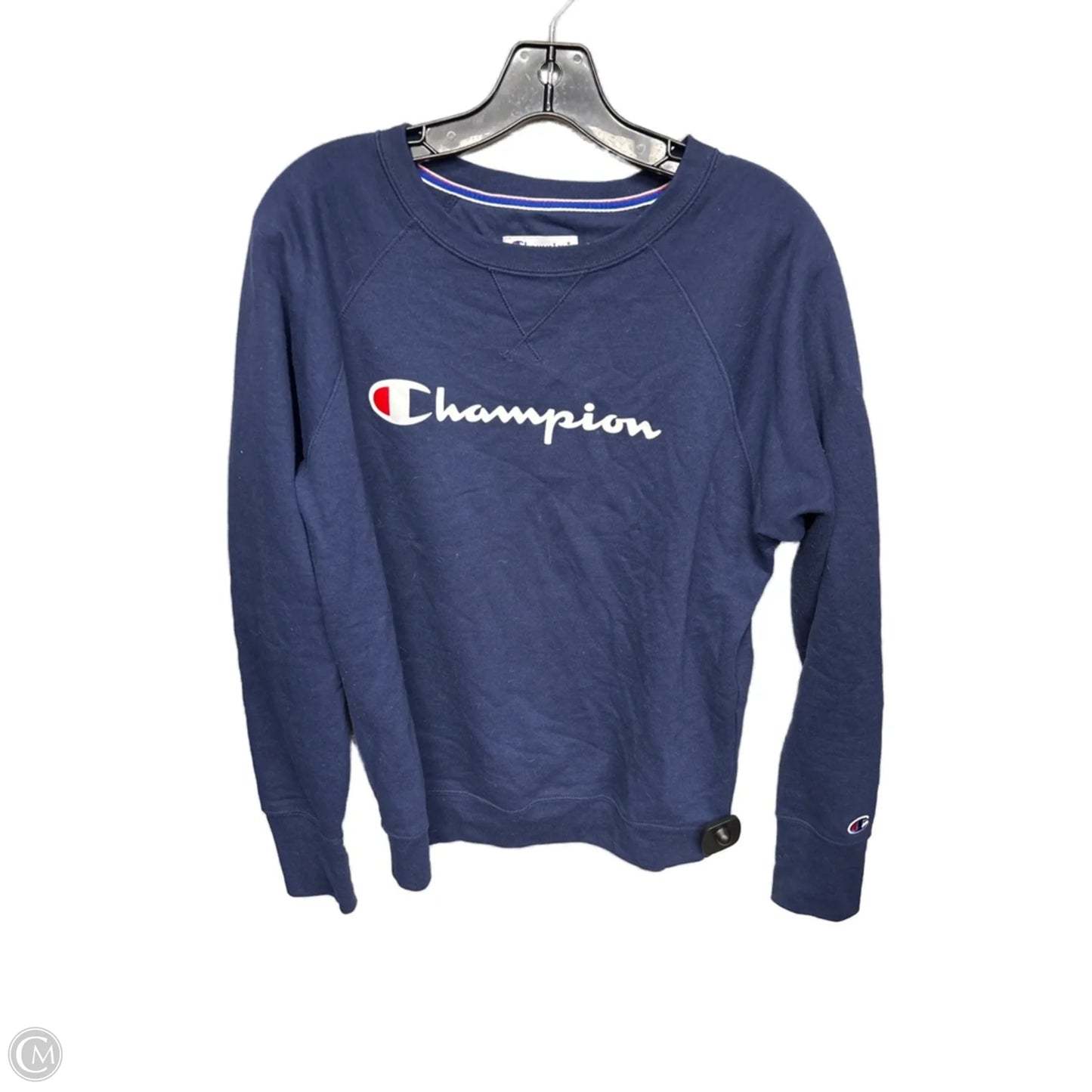 Athletic Sweatshirt Crewneck By Champion In Navy, Size: S
