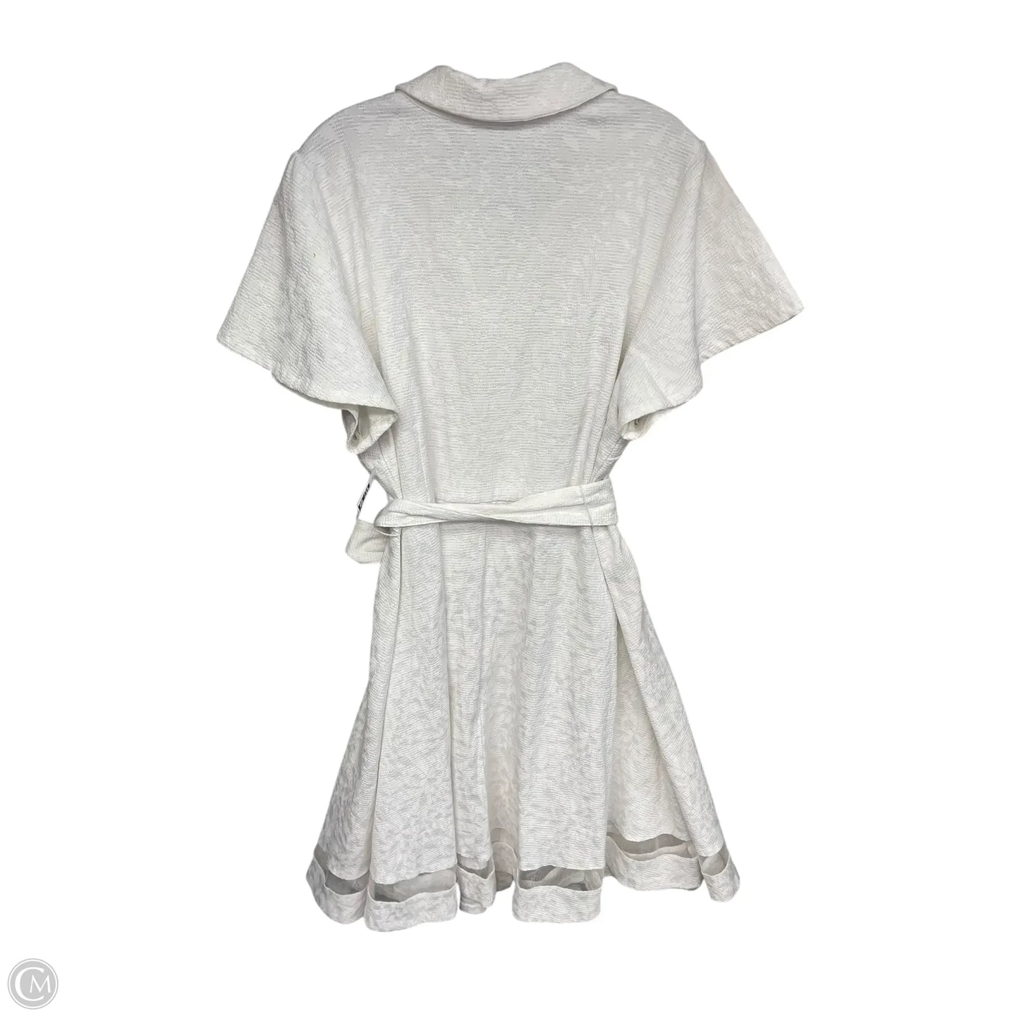 Dress Casual Midi By Christian Siriano In White, Size: 2x