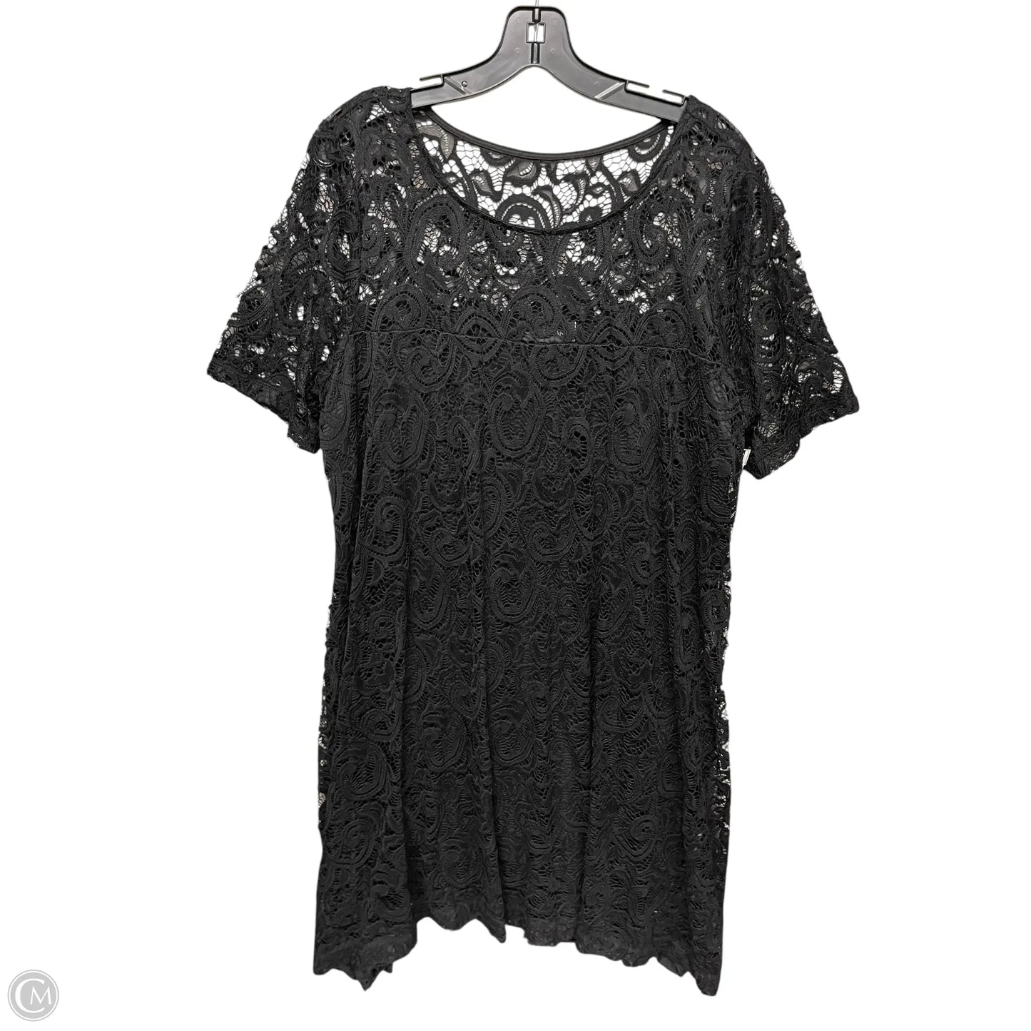 Dress Casual Midi By Lane Bryant In Black, Size: 18