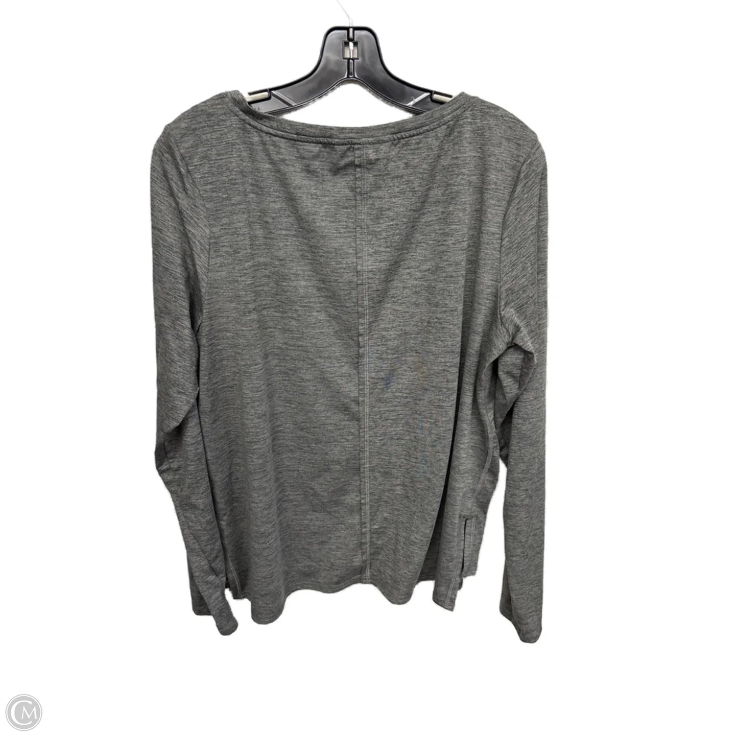 Athletic Top Long Sleeve Crewneck By Joy Lab In Grey, Size: L
