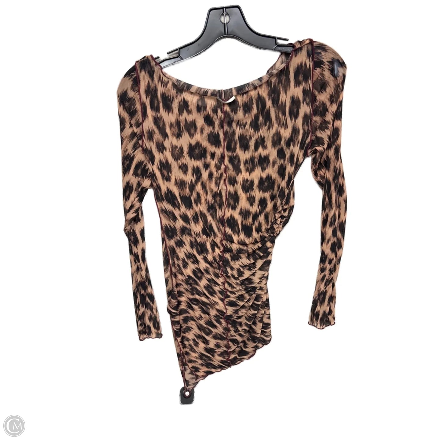 Top Long Sleeve By Free People In Animal Print, Size: S