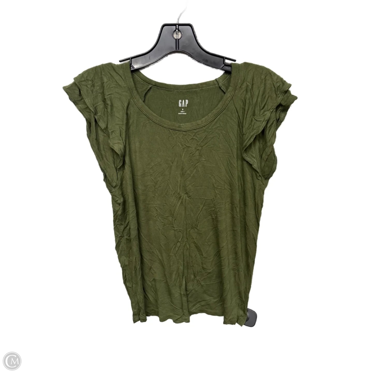 Top Sleeveless By Gap In Green, Size: S