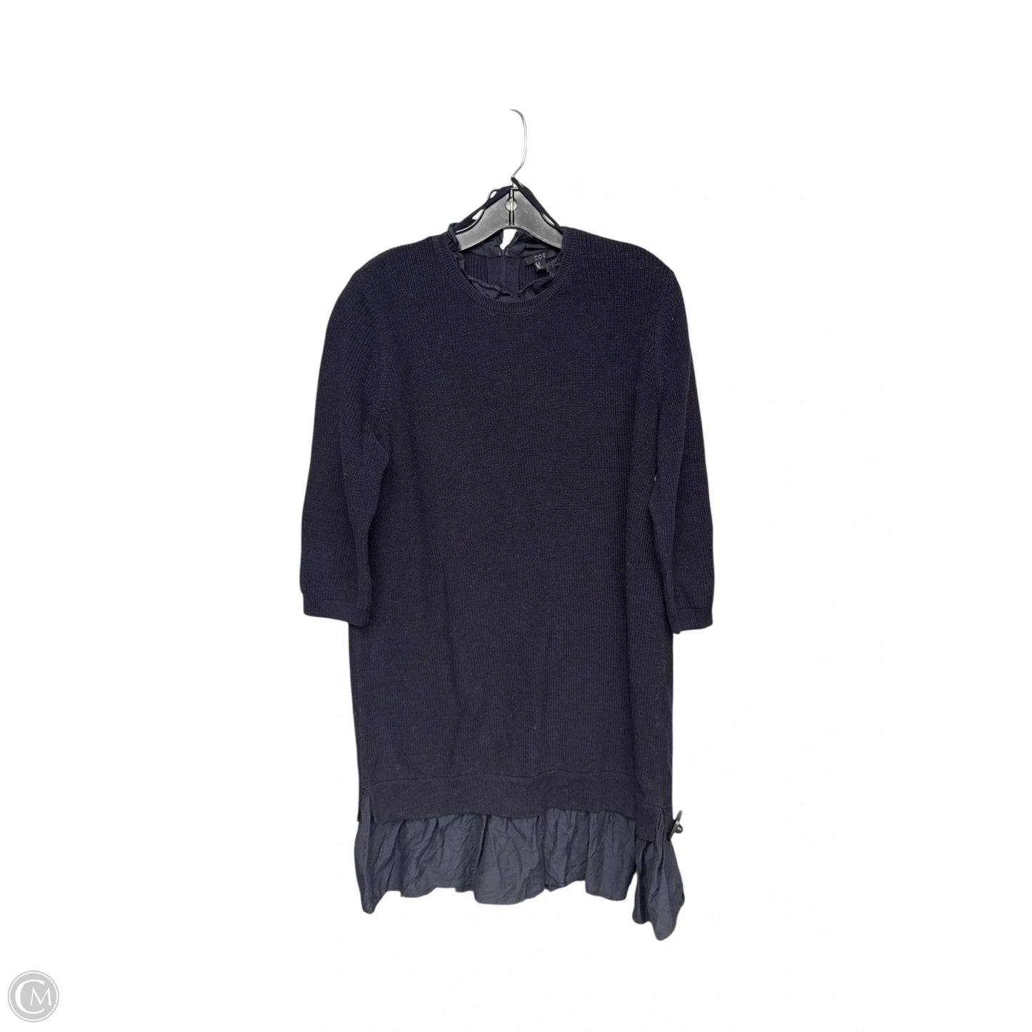 Dress Sweater By Cos In Navy, Size: M