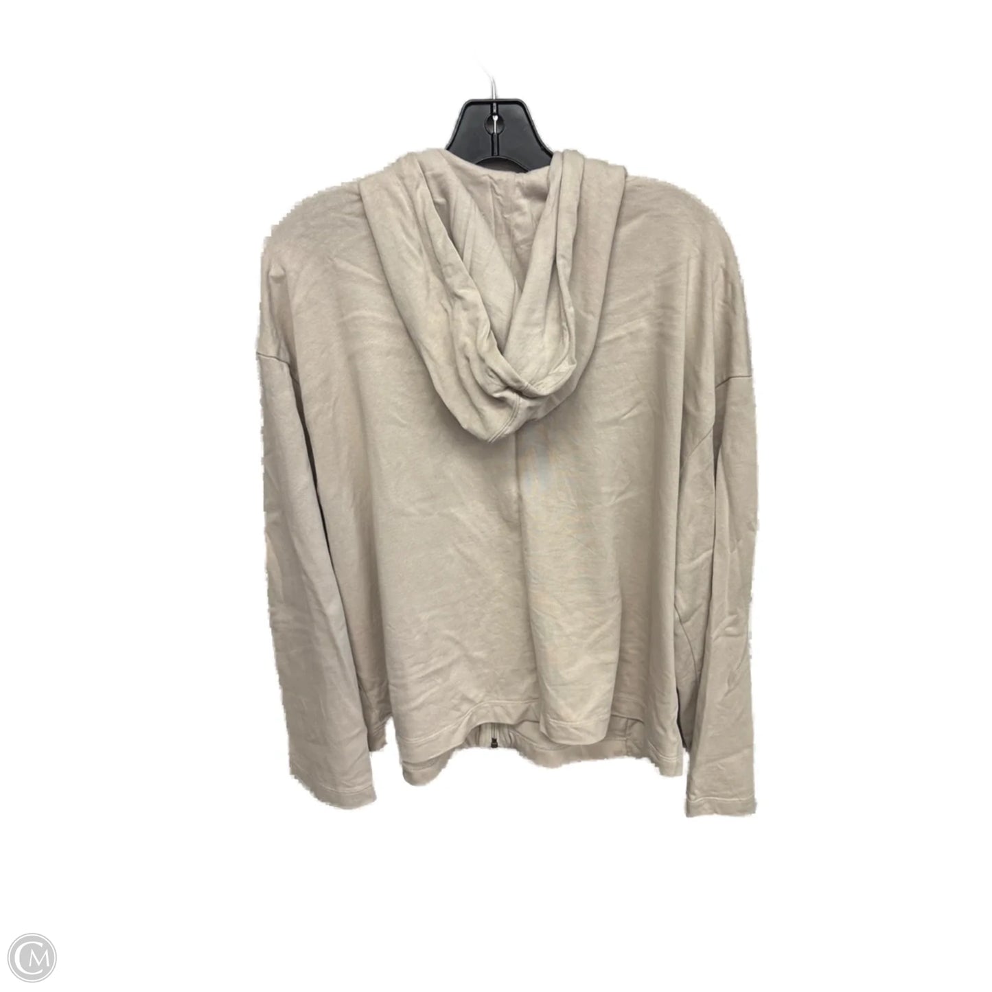 Athletic Sweatshirt Hoodie By Nike Apparel In Cream, Size: L