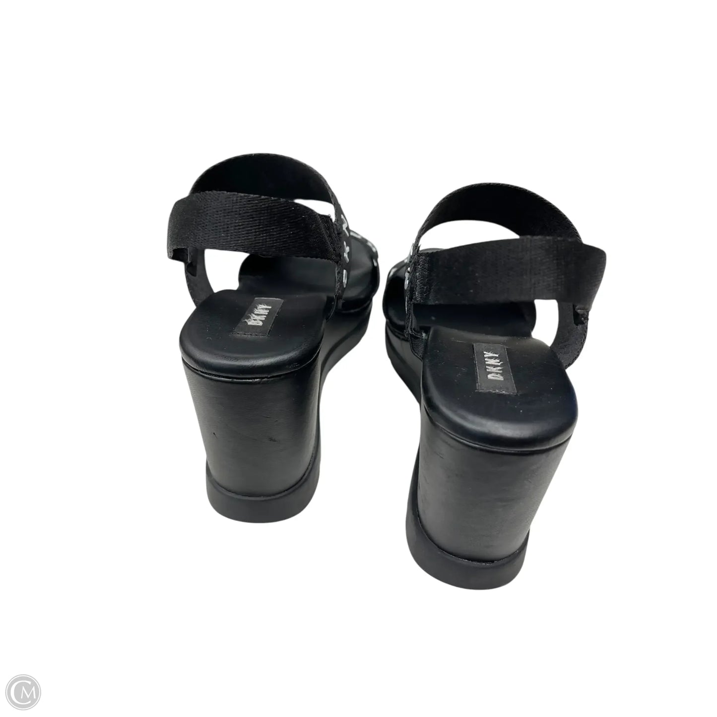 Shoes Heels Wedge By Dkny In Black, Size: 7