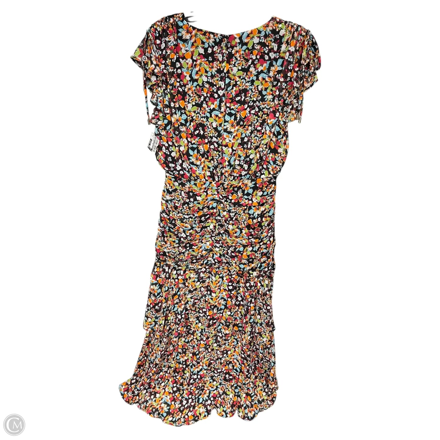 Dress Casual Maxi By Tahari By Arthur Levine In Orange & Red, Size: 4