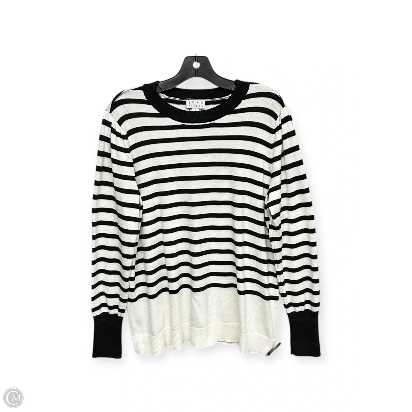 Sweater By Joan Rivers In Black & White, Size: M