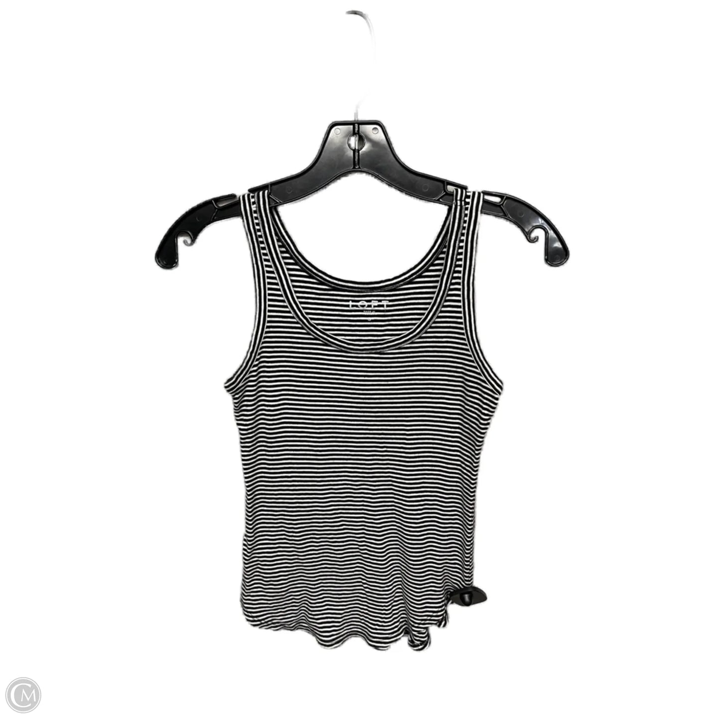 Tank Top By Loft In Black & White, Size: S