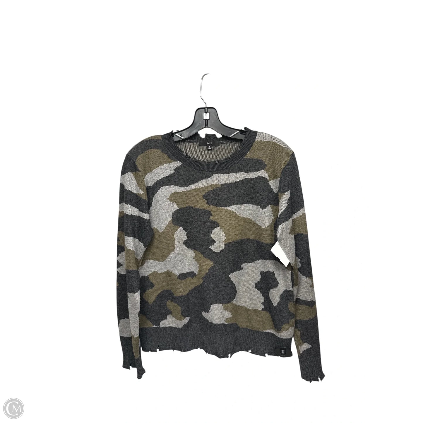 Sweater By Fate In Camouflage Print, Size: S
