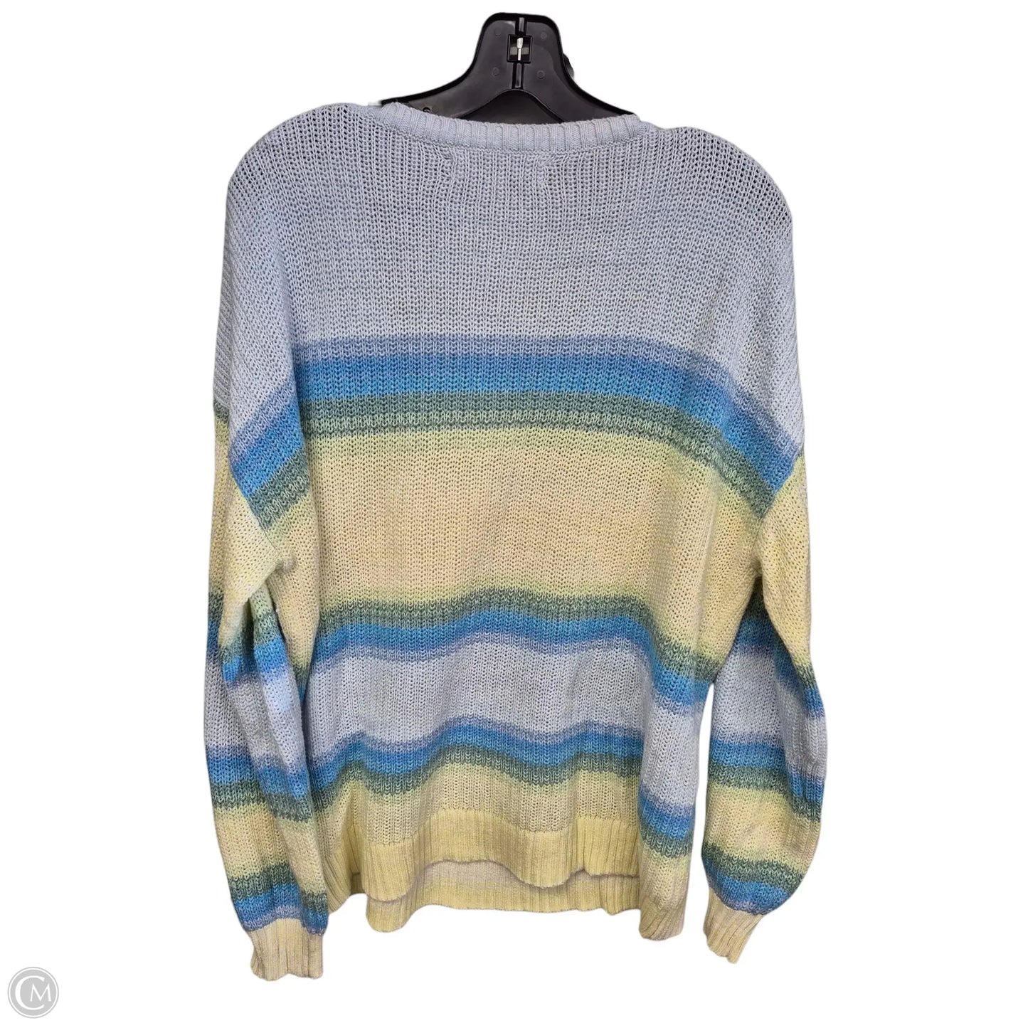 Sweater By Loft In Blue & Green, Size: L