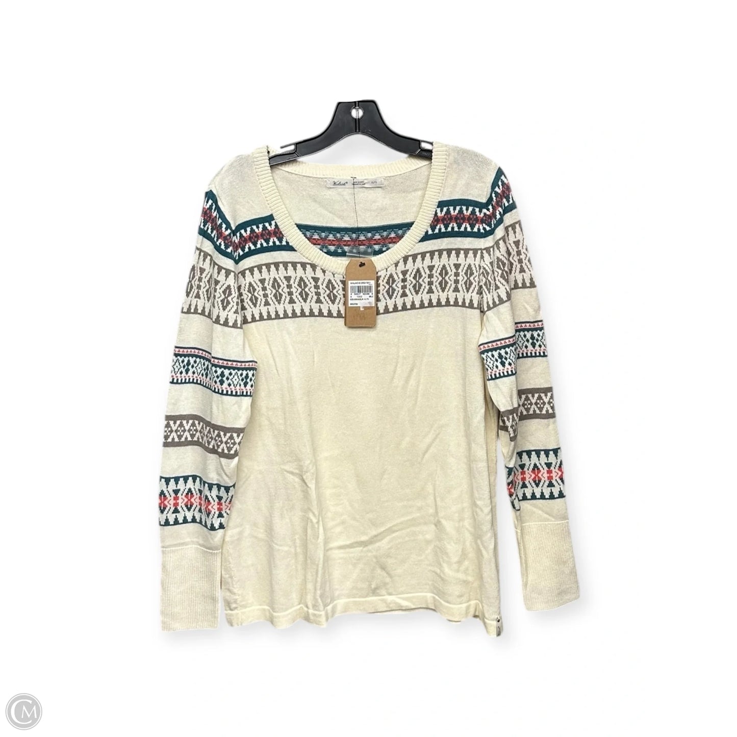 Sweater By Woolrich In Cream, Size: Xl