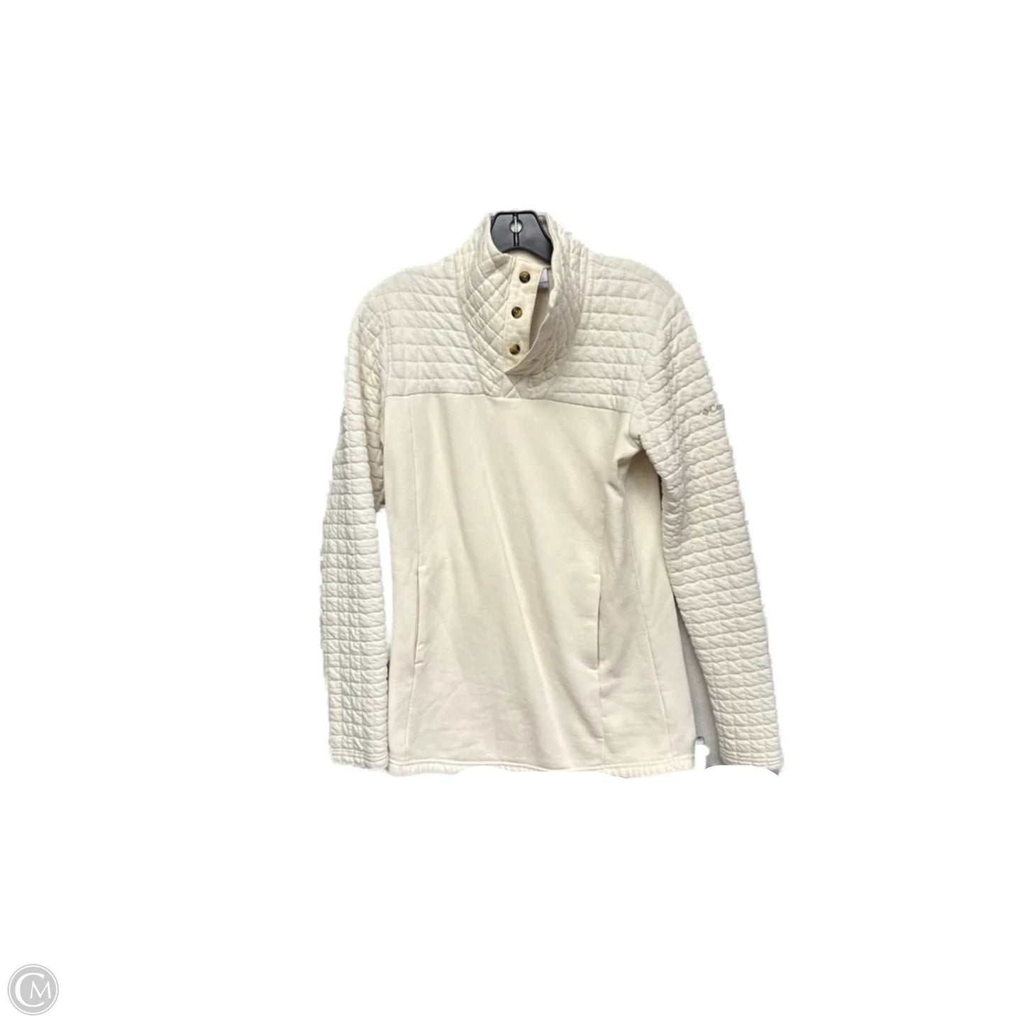 Athletic Sweatshirt Collar By Columbia In Cream, Size: M
