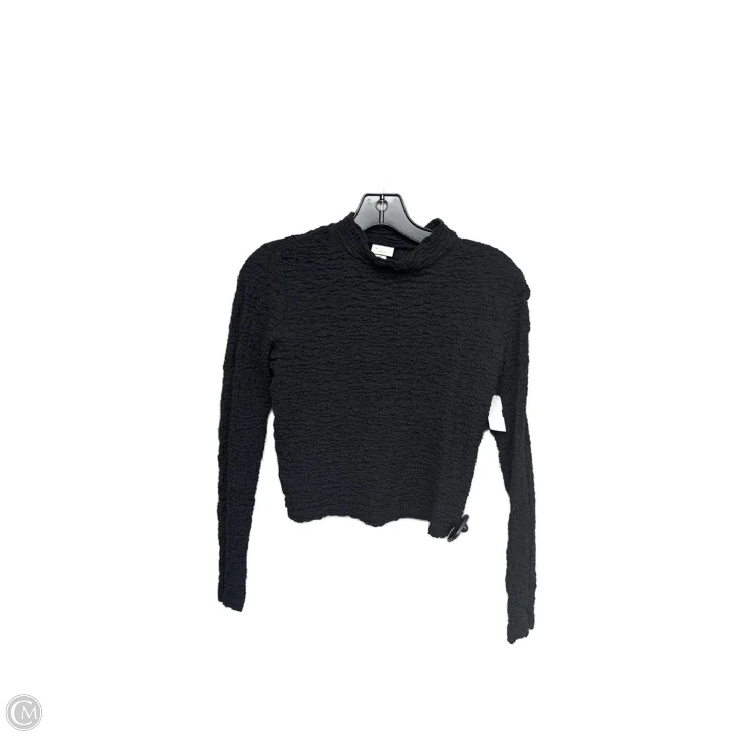 Top Long Sleeve Basic By A New Day In Black, Size: S