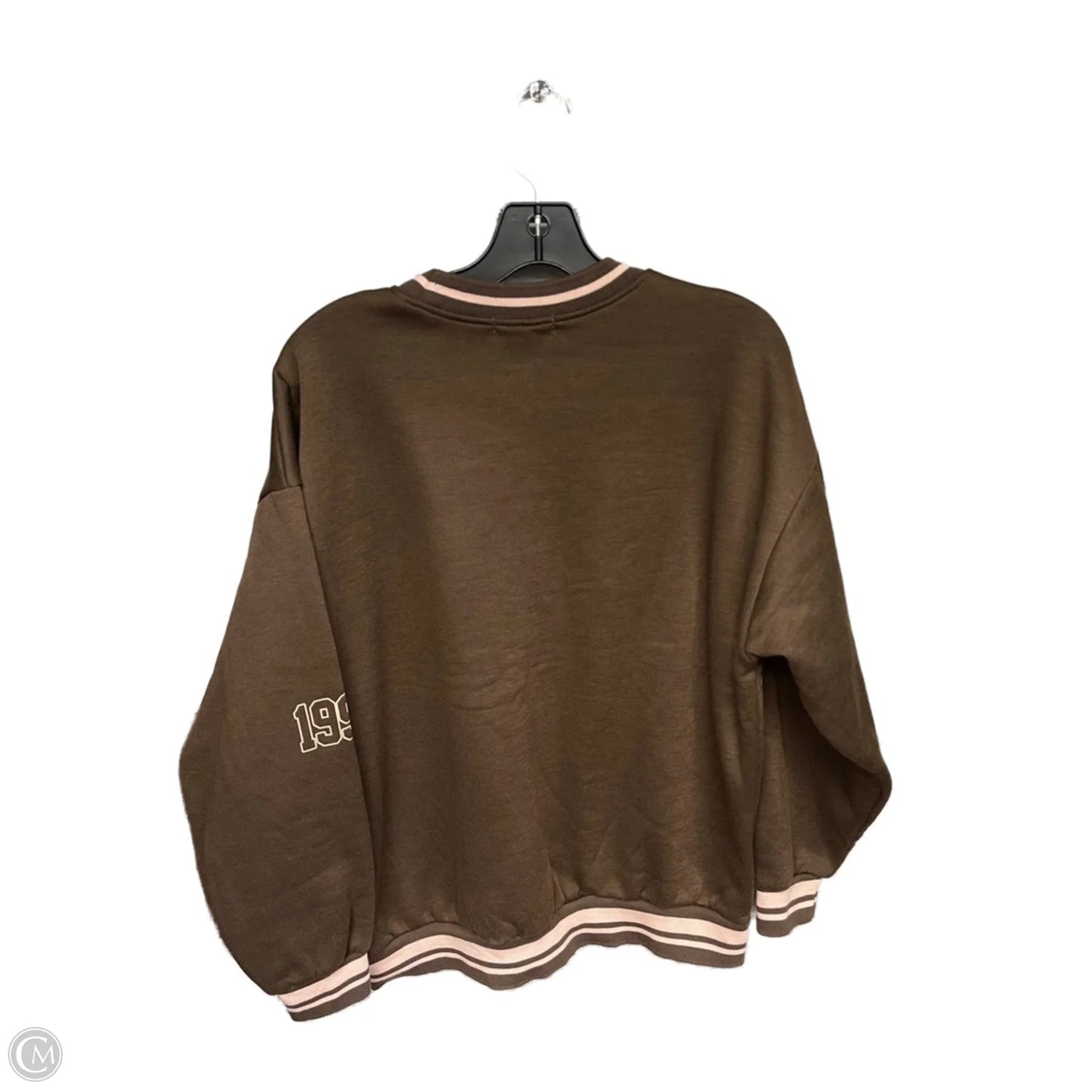 Sweater By Clothes Mentor In Brown & Pink, Size: M