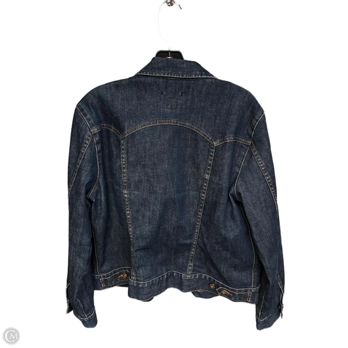Jacket Denim By Gap In Blue Denim, Size: Xl