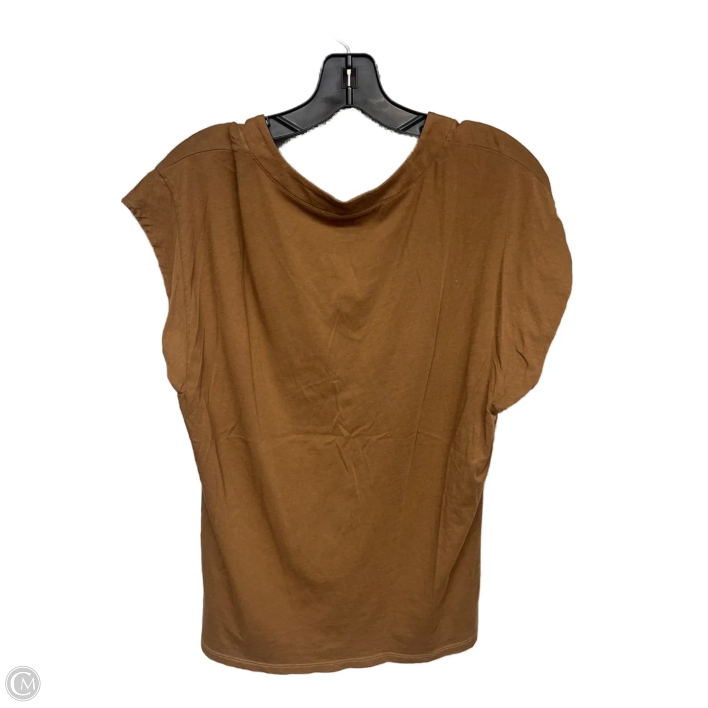 Top Sleeveless By Frame In Brown, Size: L