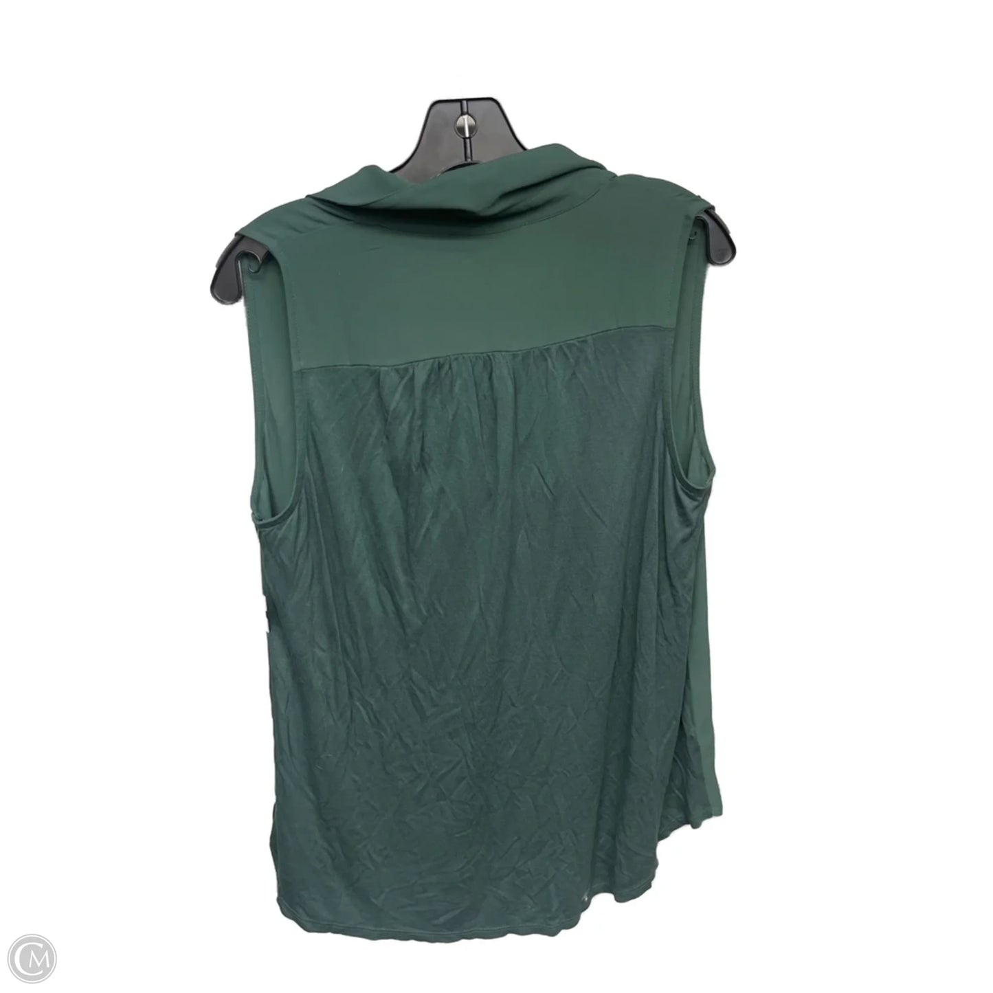 Top Sleeveless By Loft In Green, Size: M
