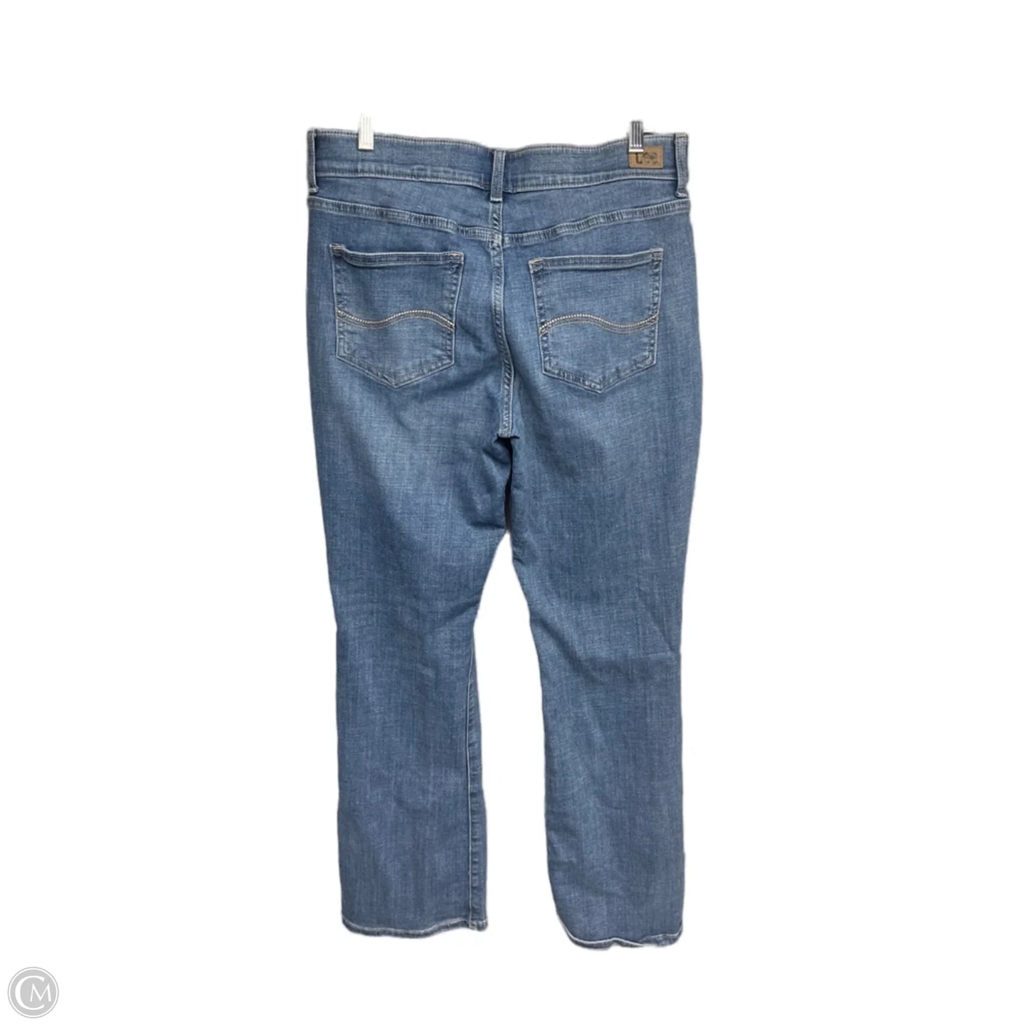 Jeans Boot Cut By Lee In Blue Denim, Size: 12