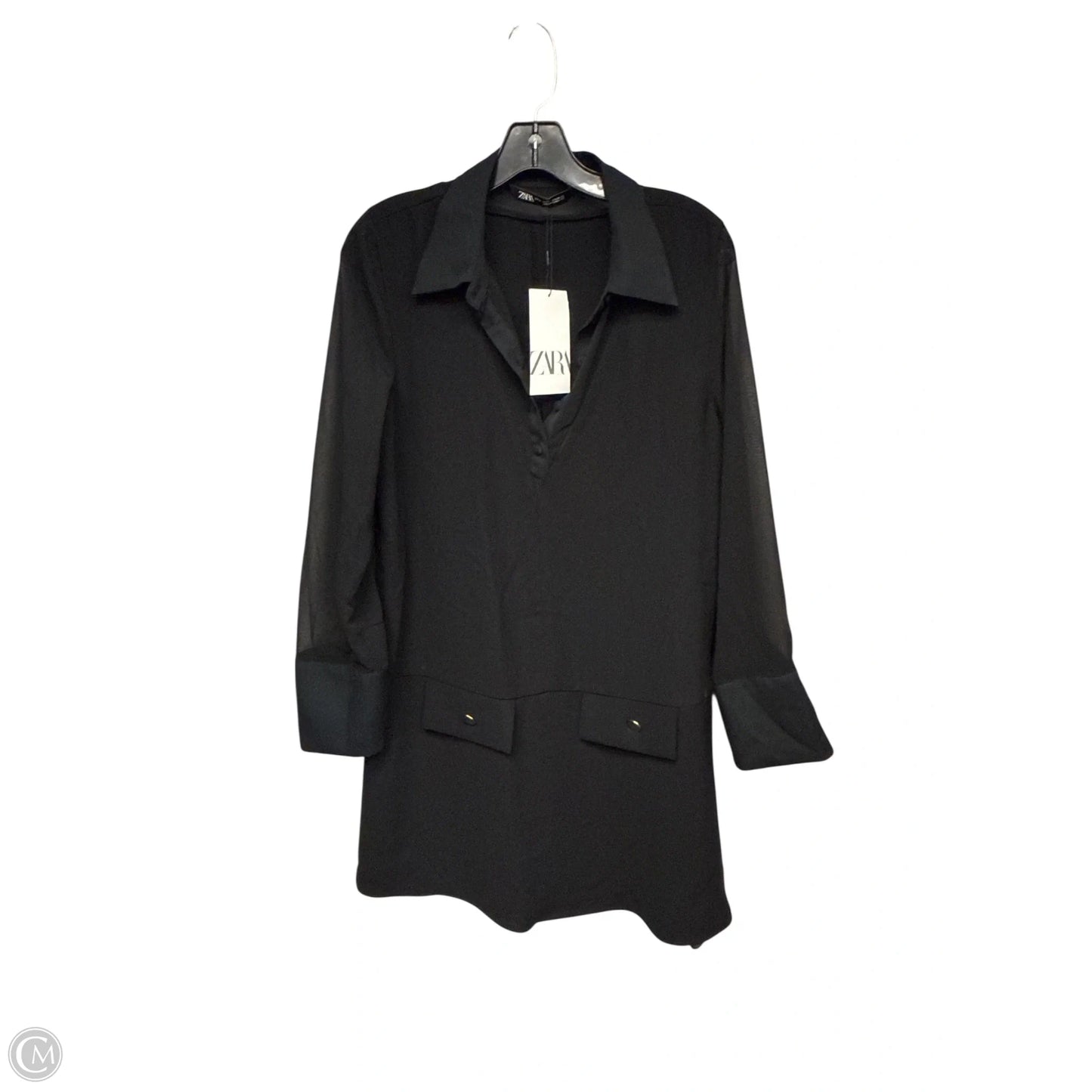 Dress Work By Zara In Black, Size: M