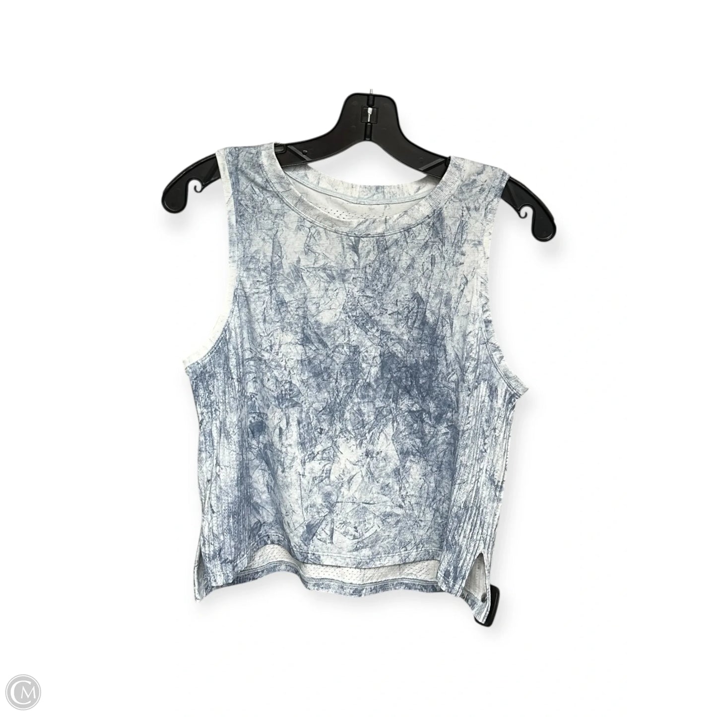 Athletic Tank Top By Lululemon In Blue & White, Size: S