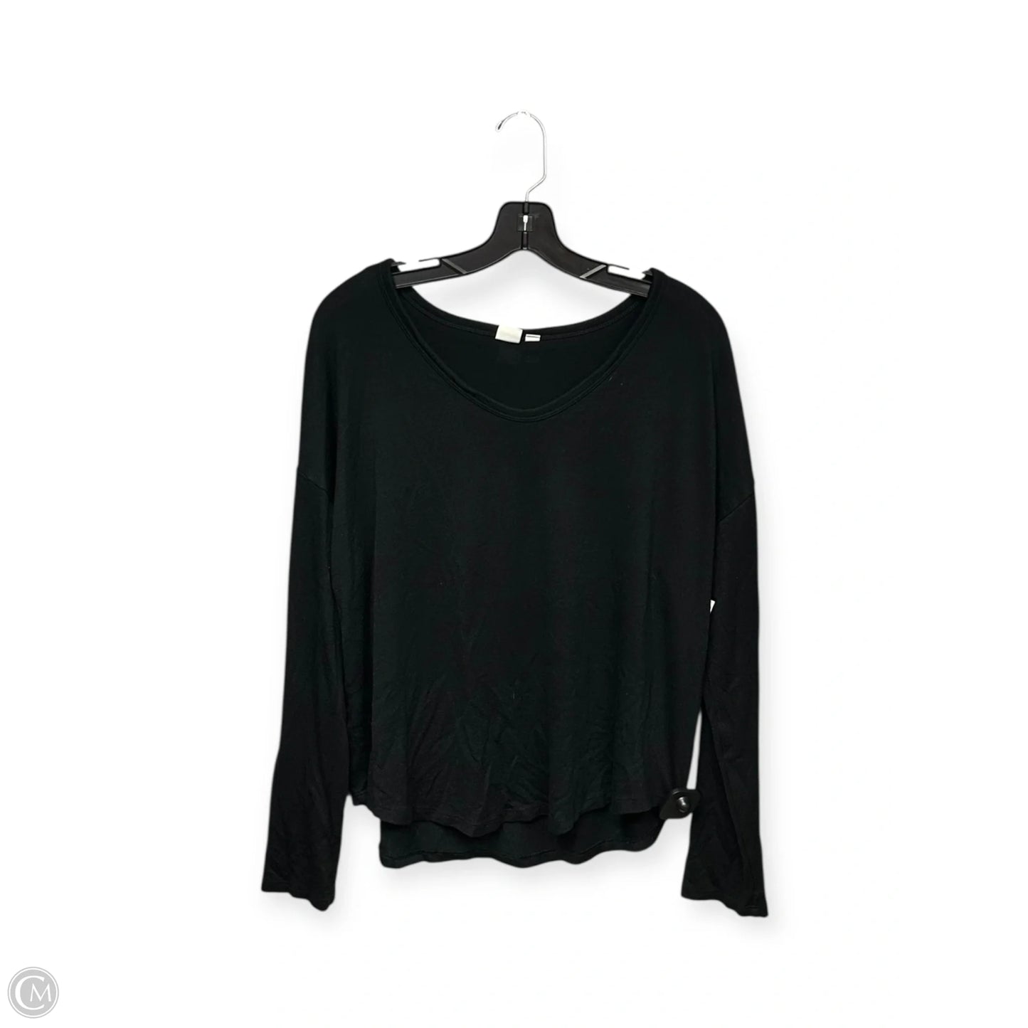 Top Long Sleeve By Gap In Black, Size: L