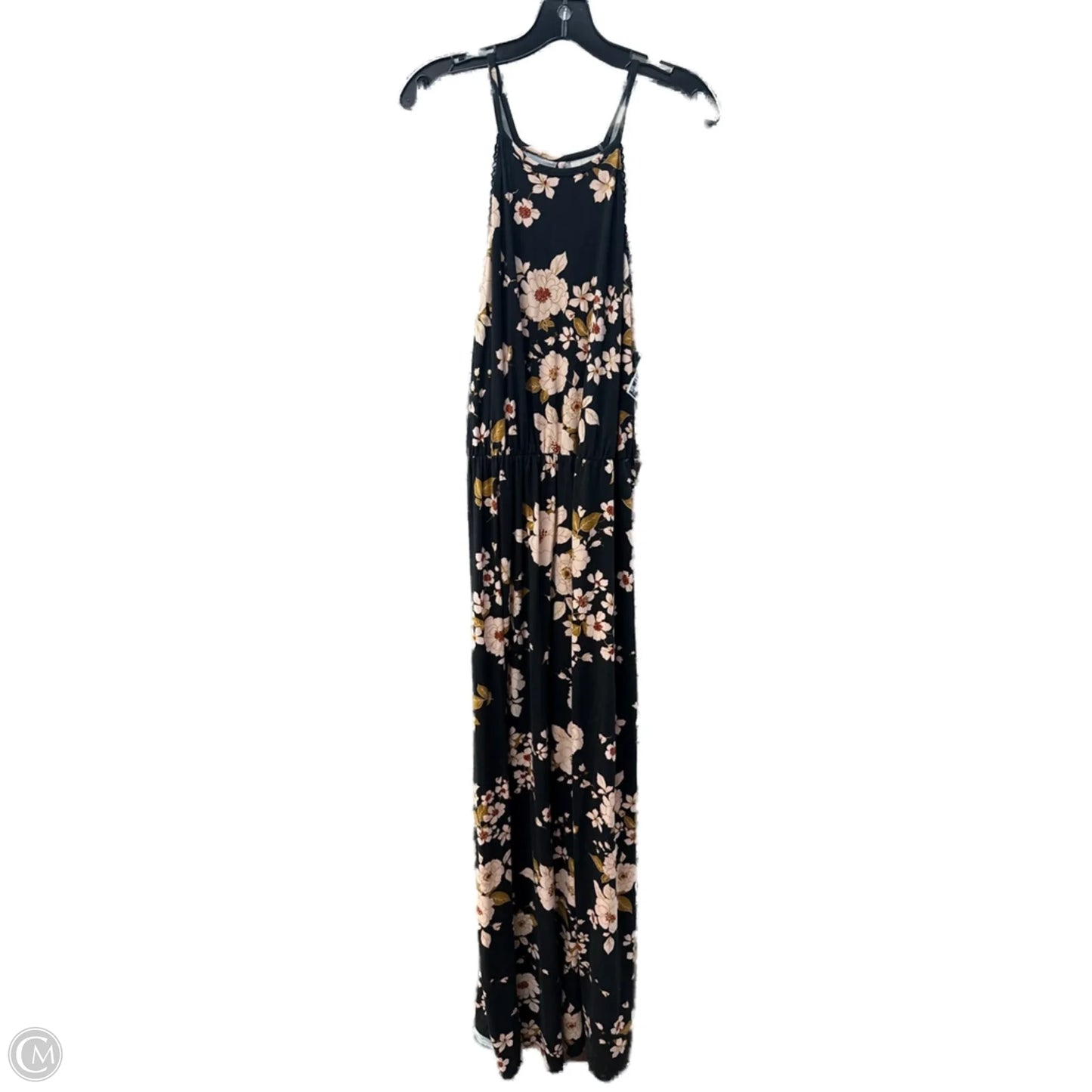 Dress Casual Maxi By Clothes Mentor In Black & Pink, Size: L
