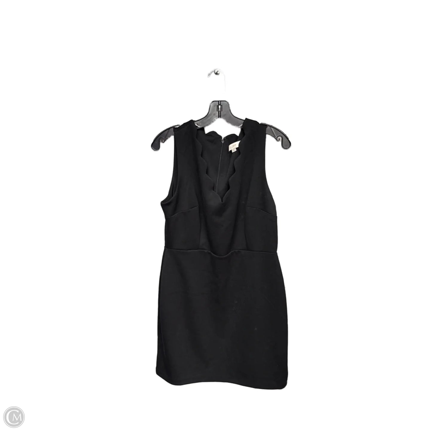 Dress Casual Midi By Loft In Black, Size: L