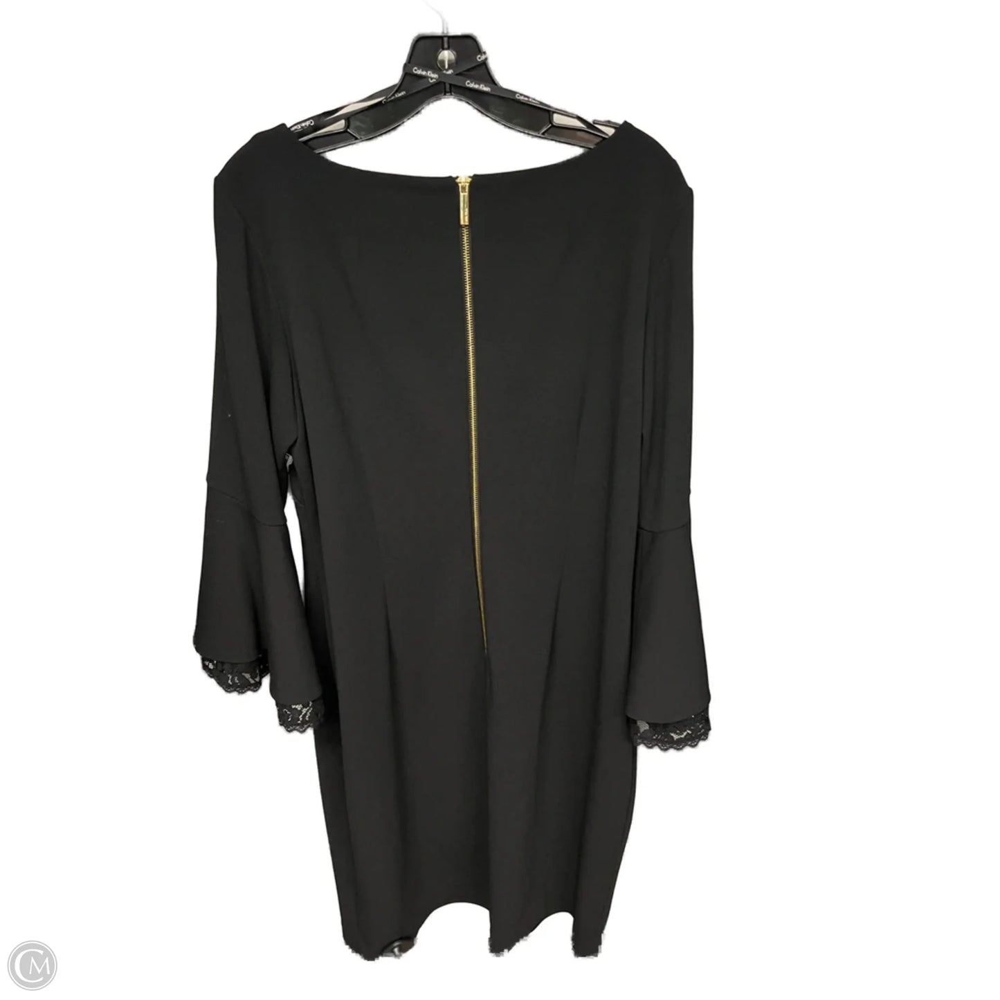 Dress Casual Midi By Calvin Klein In Black, Size: Xl