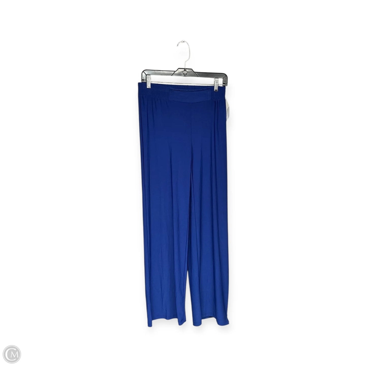 Pants Wide Leg By Iman Hsn In Blue, Size: M