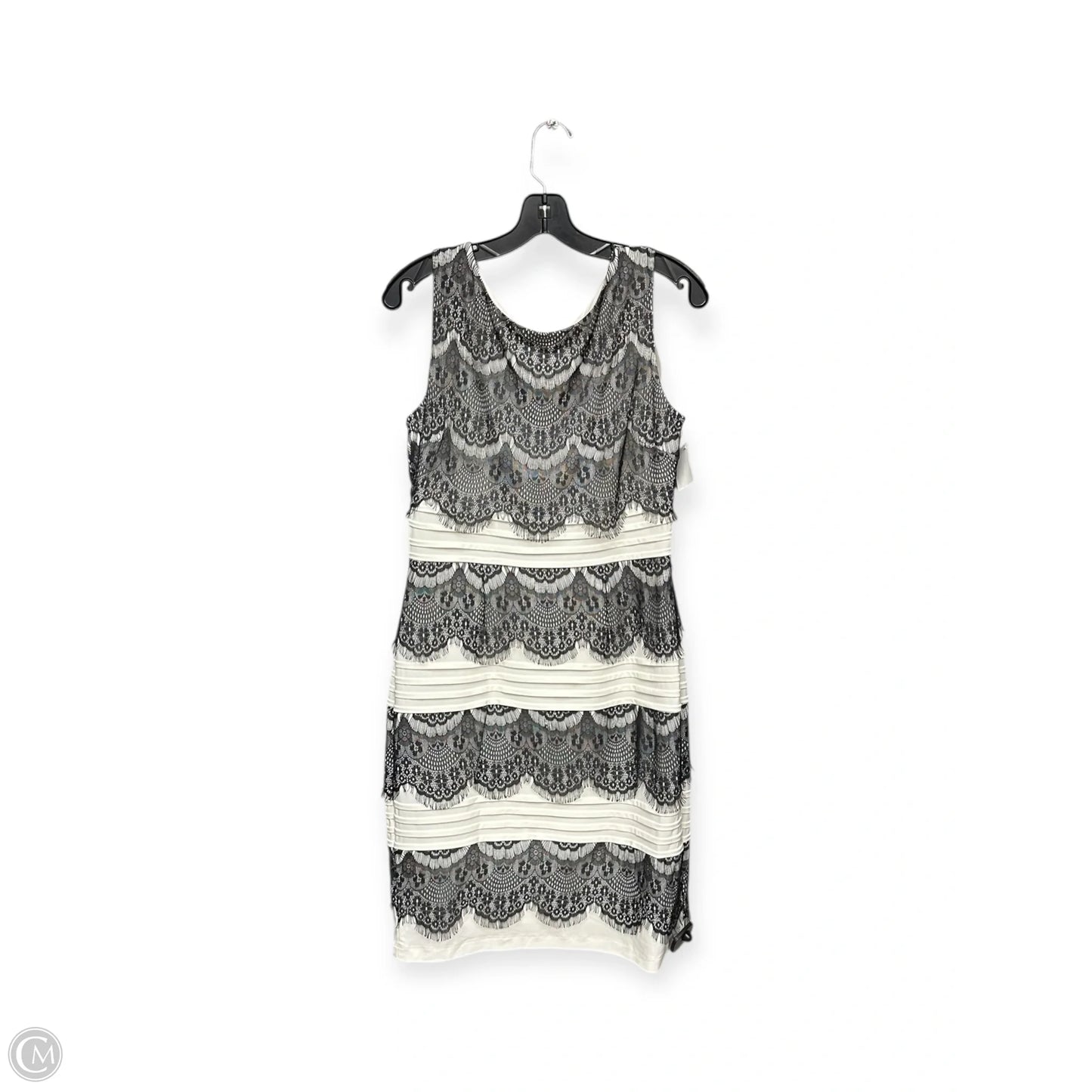 Dress Party Midi By Dressbarn In Black & White, Size: 10
