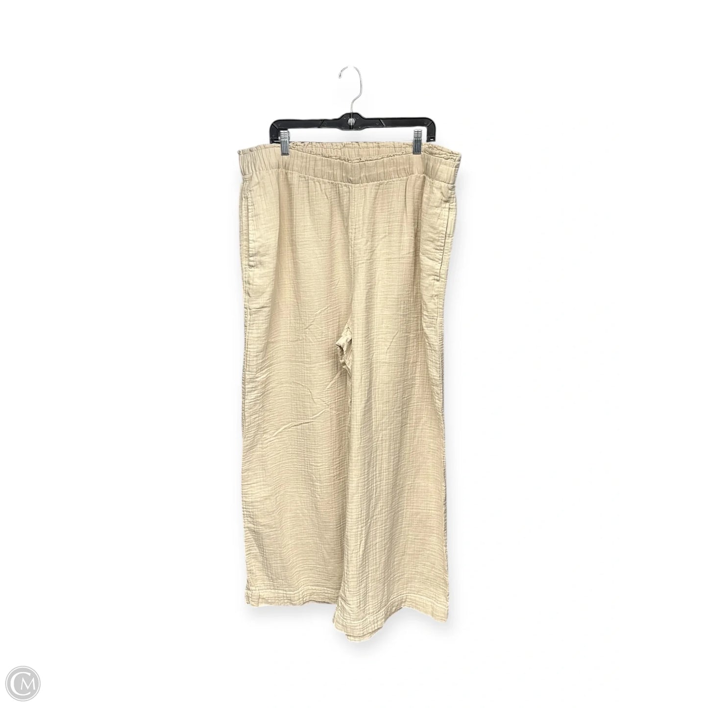 Pants Linen By Gap In Cream, Size: 2x