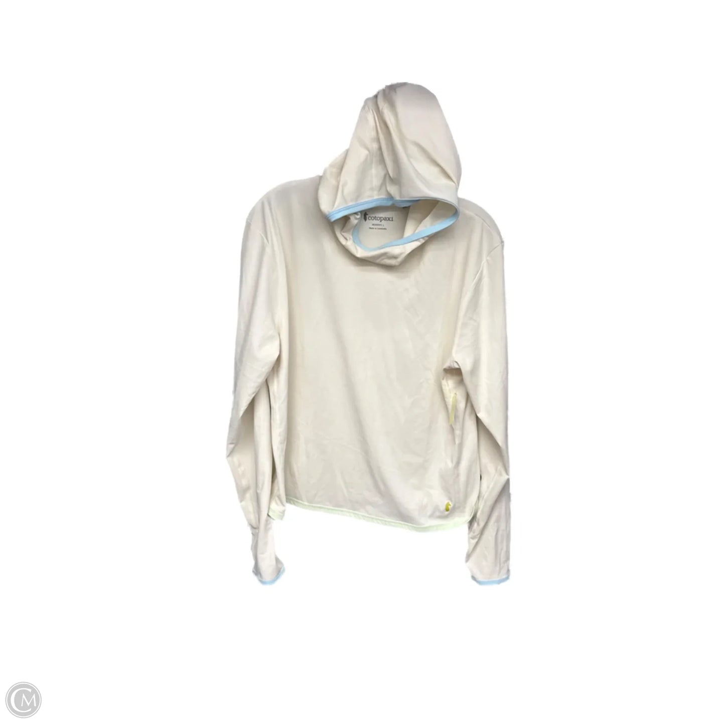 Athletic Sweatshirt Hoodie By Cotopaxi In Cream, Size: L