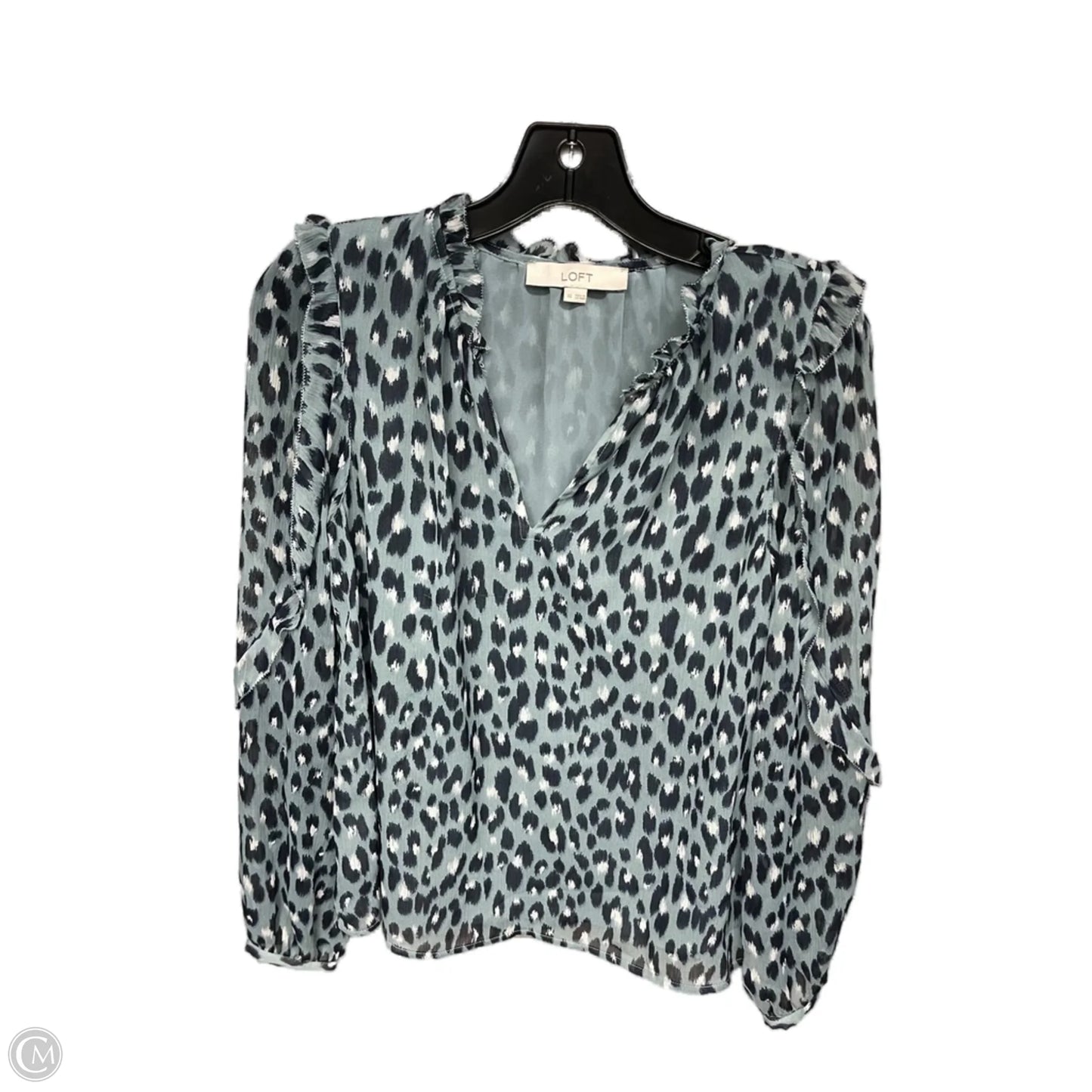 Top Long Sleeve By Loft In Blue, Size: Xs