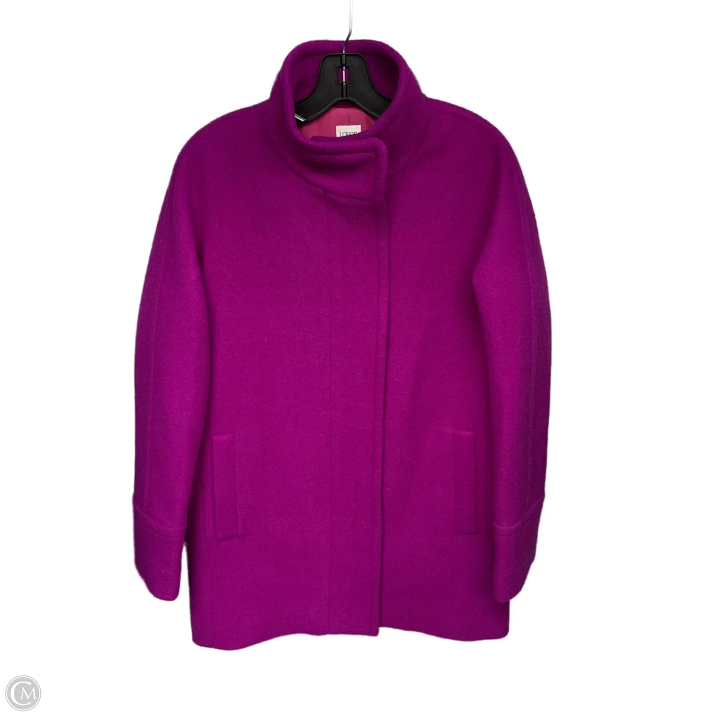 Coat Peacoat By J. Crew In Purple, Size: 6