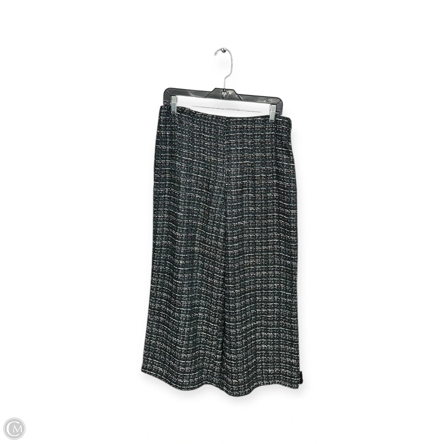Pants Cropped By Loft In Black & Green, Size: 10p