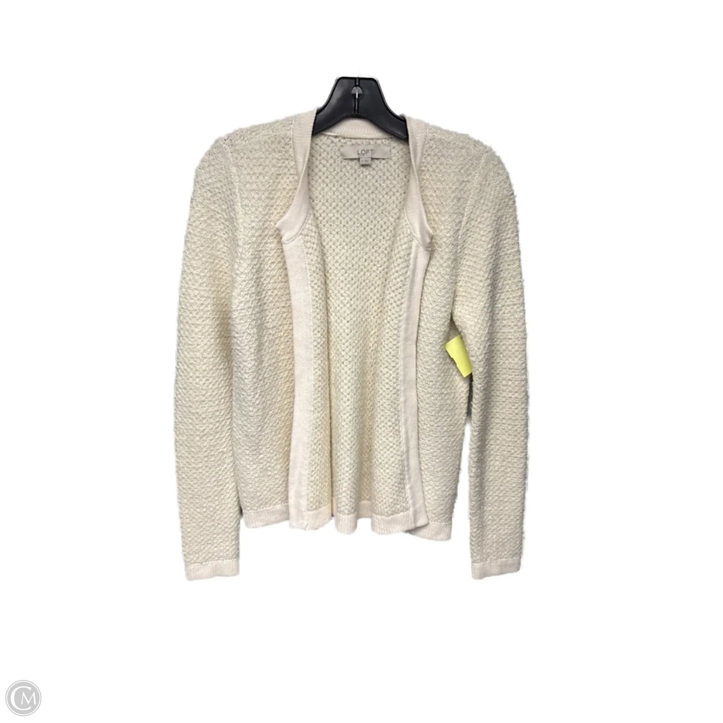Cardigan By Loft In Cream, Size: S