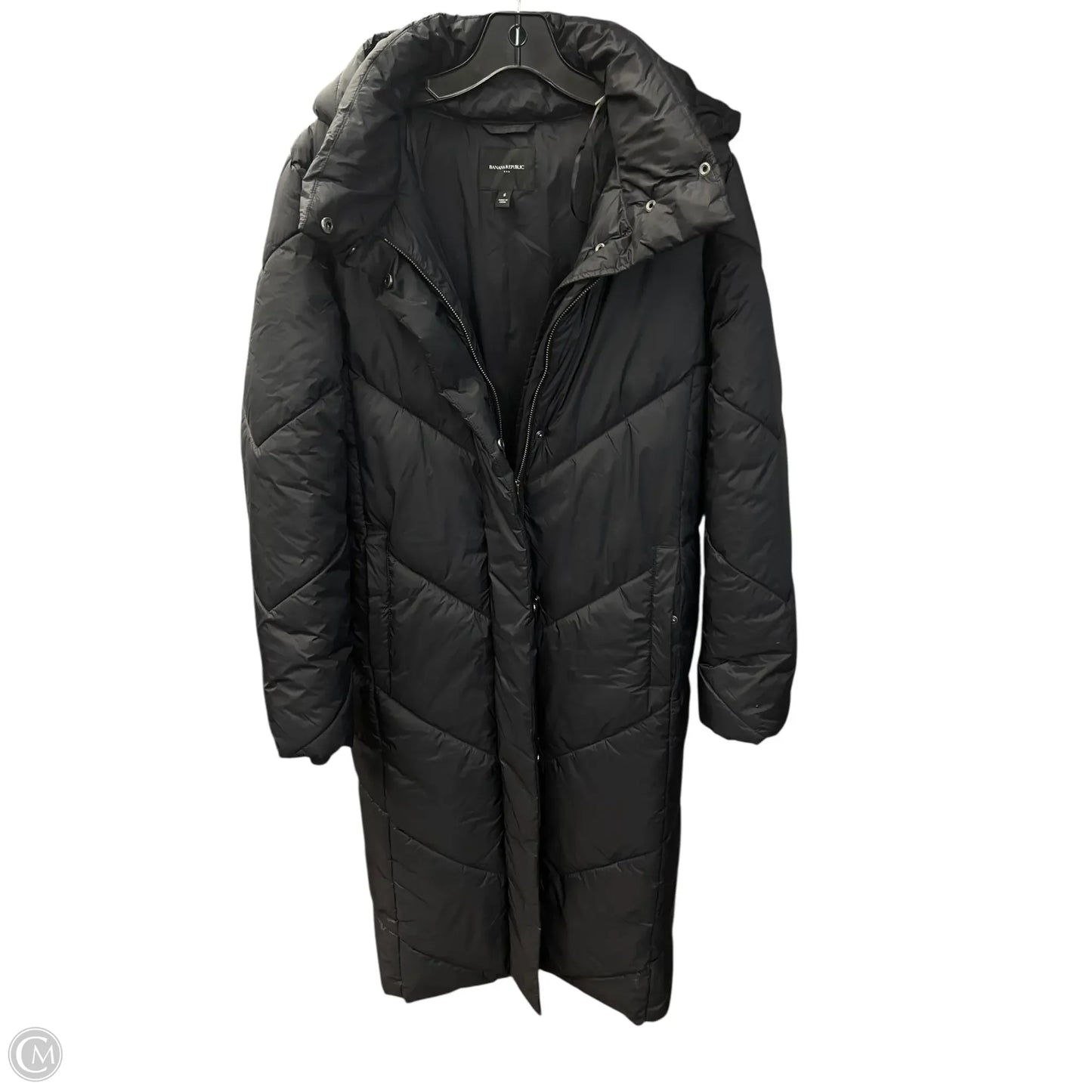 Coat Puffer & Quilted By Banana Republic In Black, Size: S