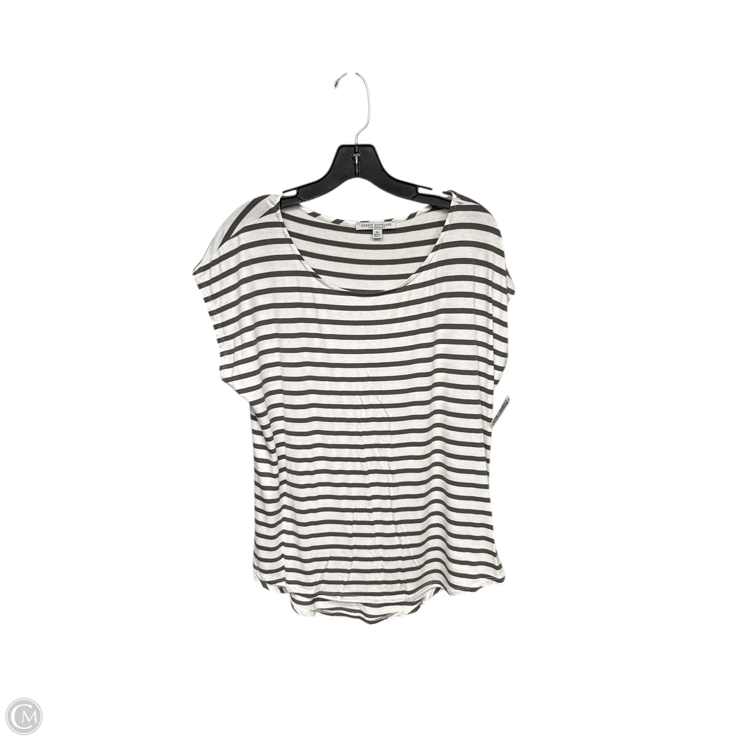 Top Short Sleeve By Green Envelope In White, Size: Xl