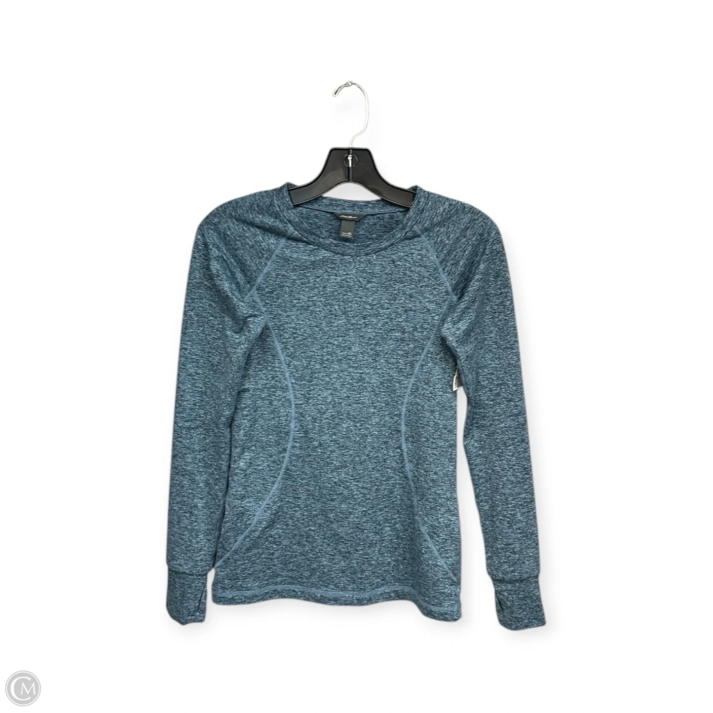 Athletic Top Long Sleeve Crewneck By Eddie Bauer In Blue, Size: Xs